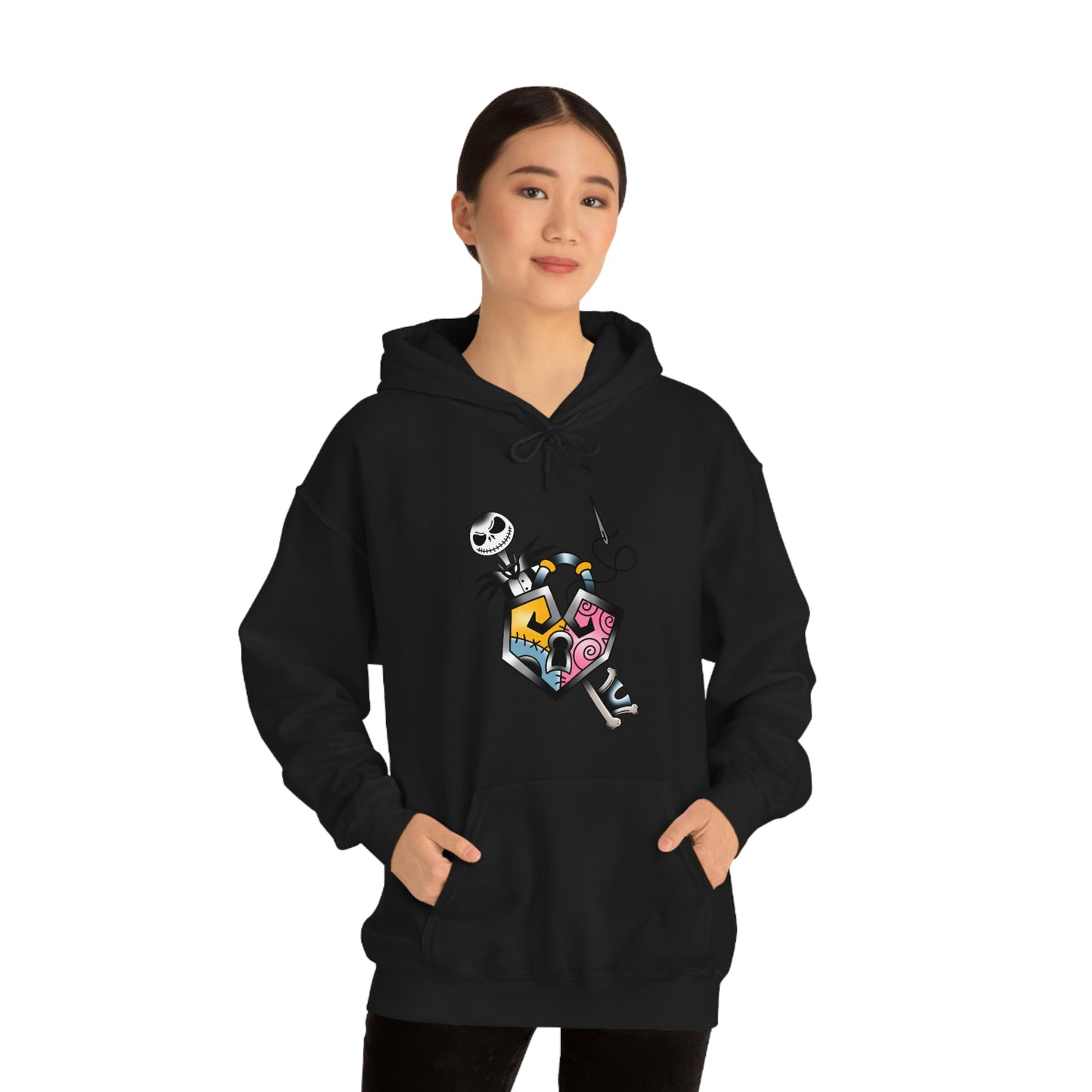 Jack and Sally Lock and Key Unisex Heavy Blend™ Hooded Sweatshirt