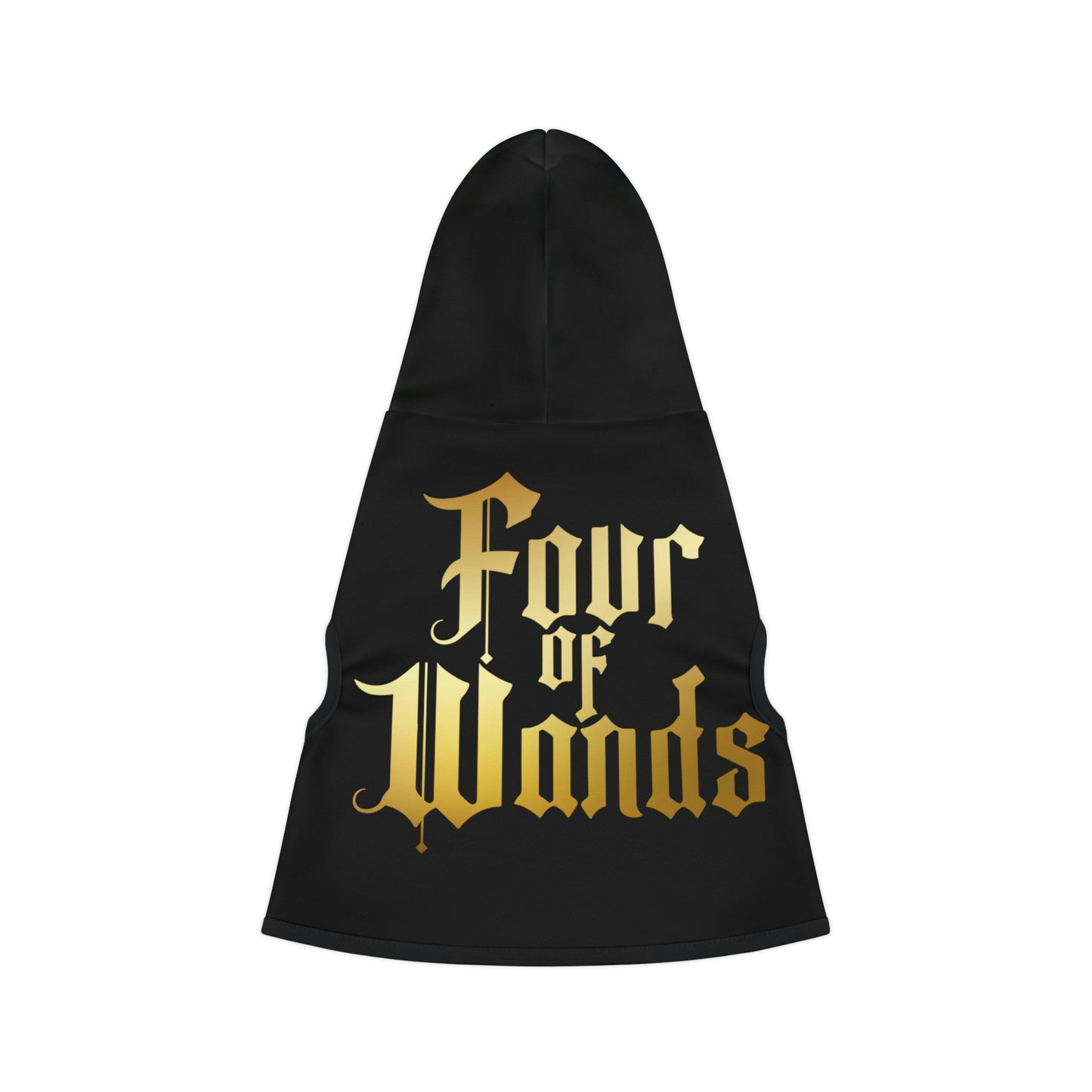 Four of Wands Black Dog Hoodie