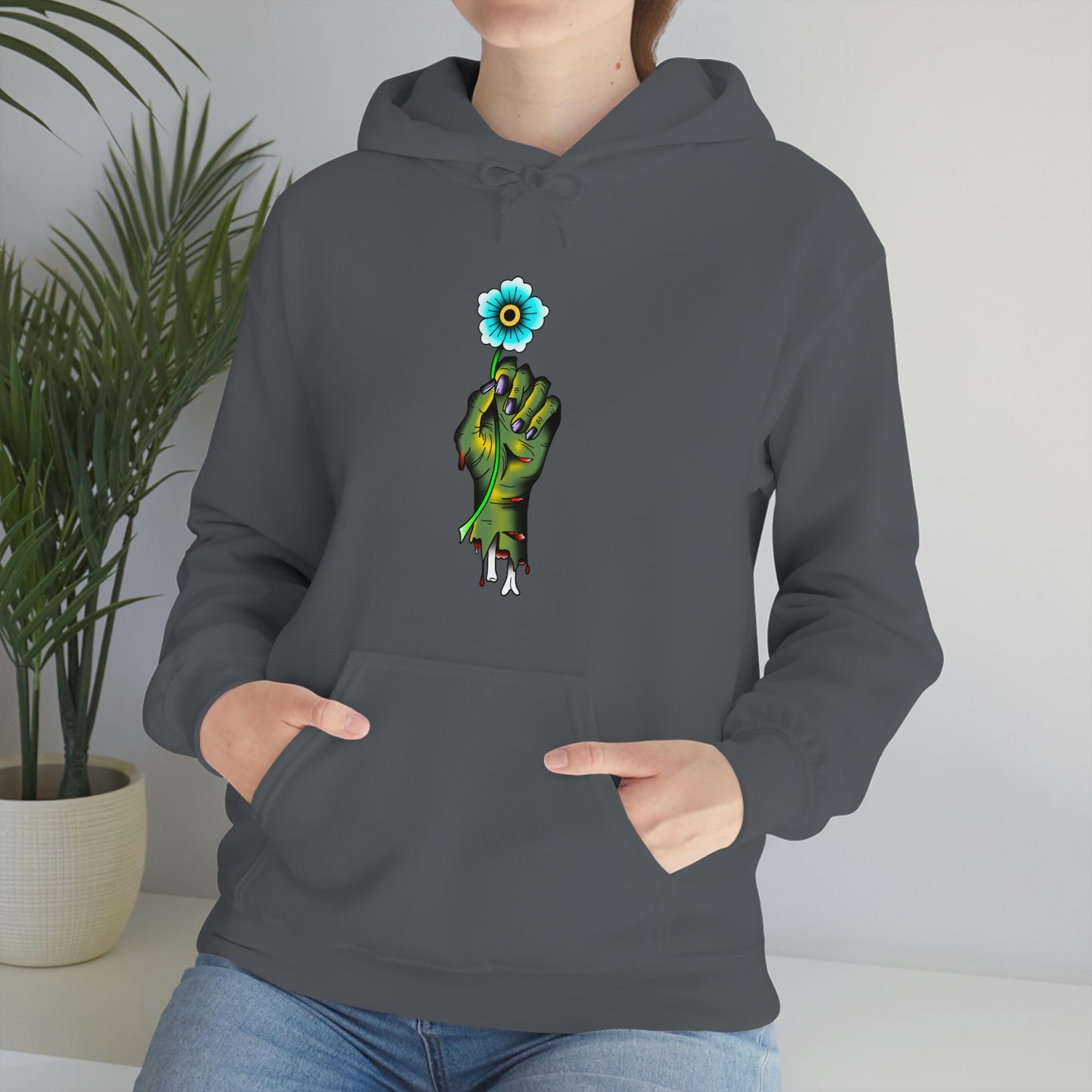 Zombie Flower Unisex Heavy Blend™ Hooded Sweatshirt