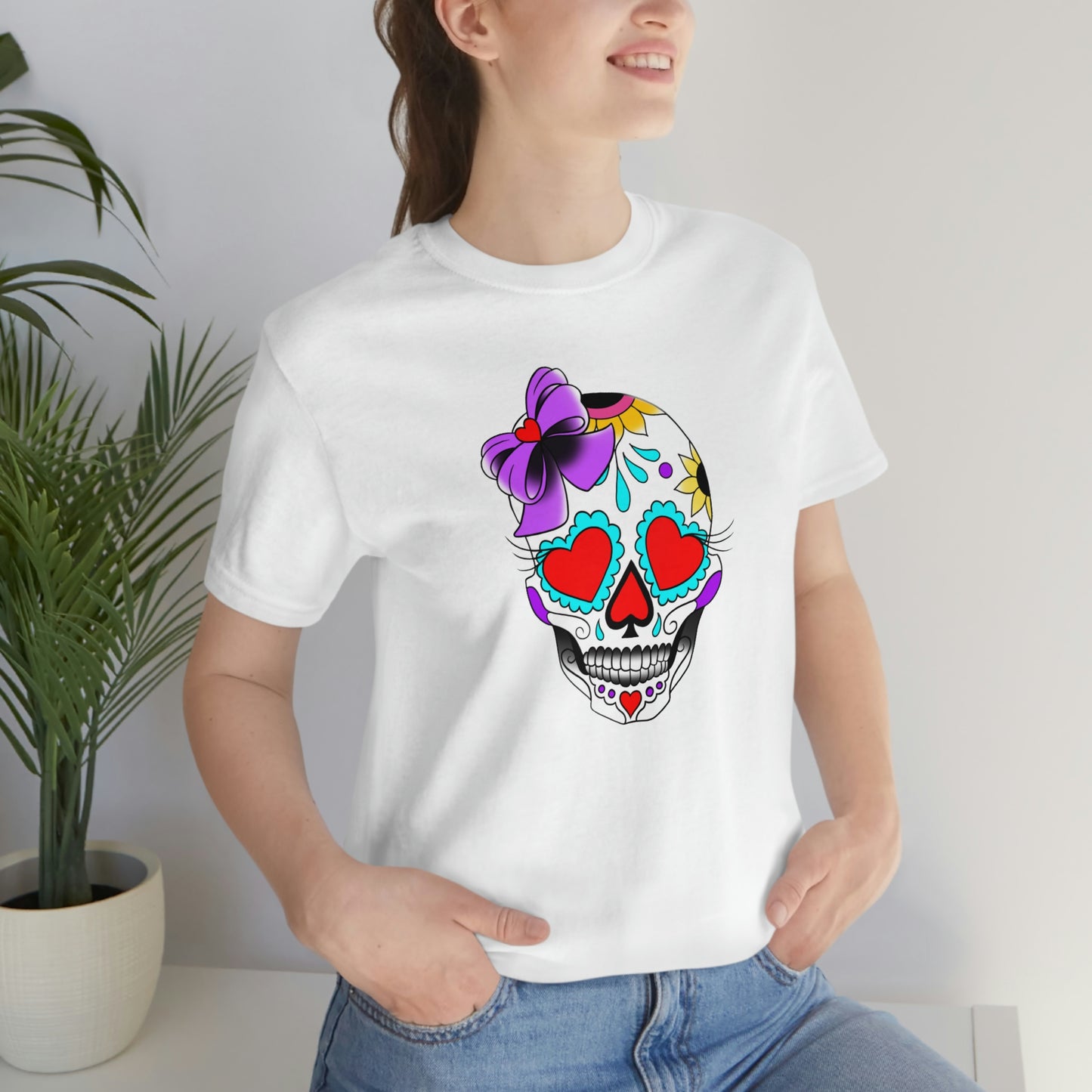 Lady Day of the Dead Unisex Jersey Short Sleeve Tee