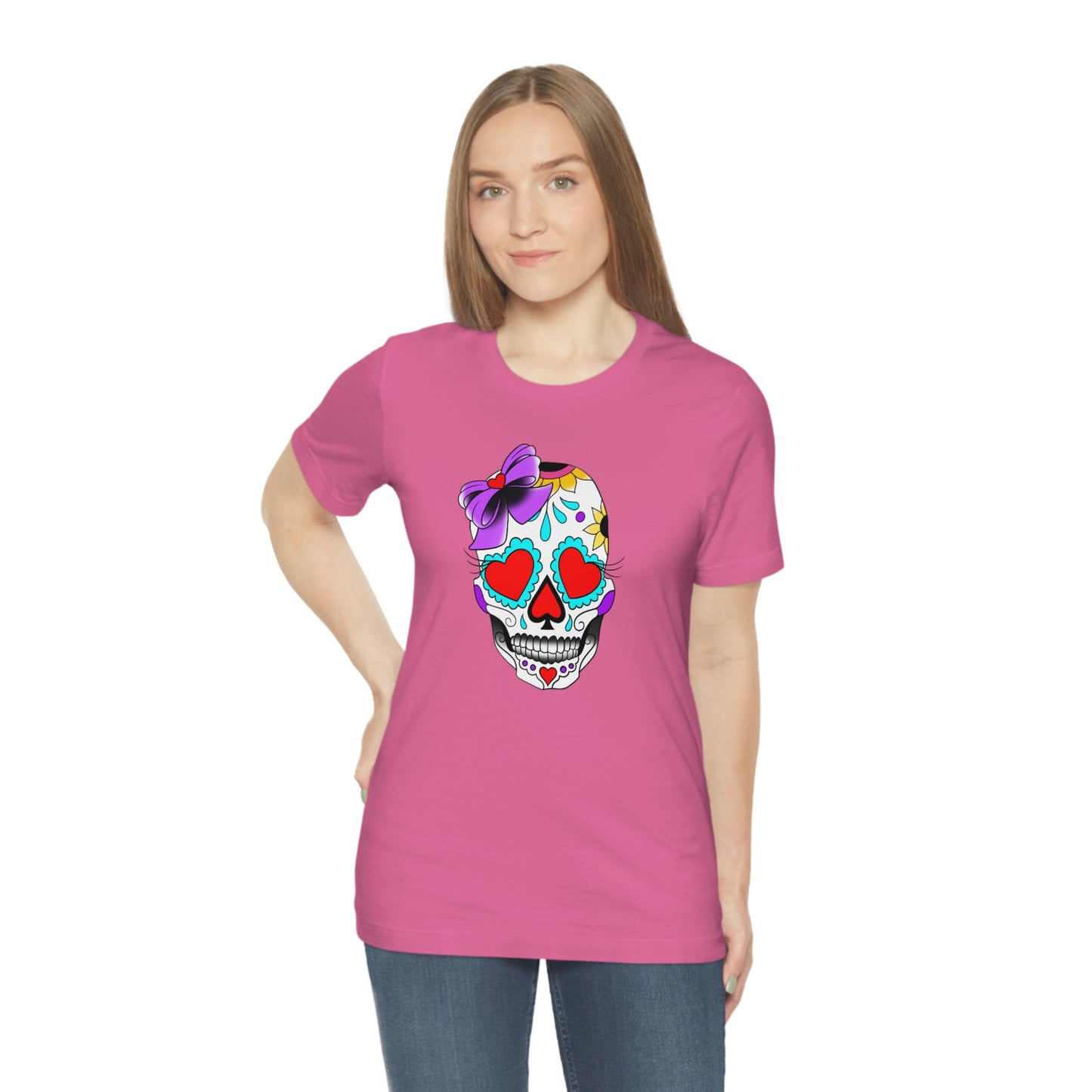 Lady Day of the Dead Unisex Jersey Short Sleeve Tee