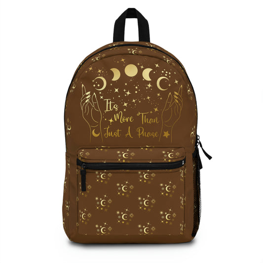 Brown More than a phase stars Backpack