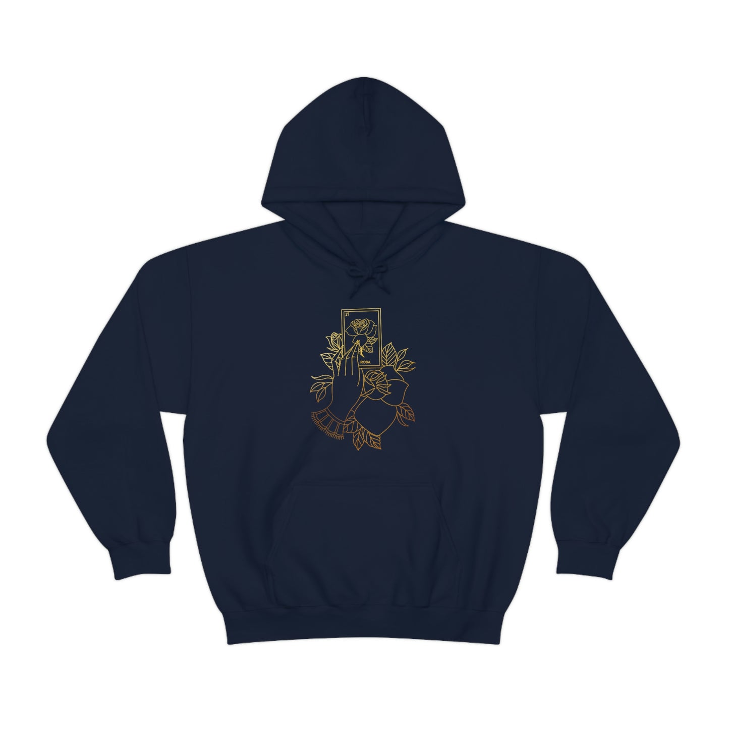 Rosa Card Gold Lines Unisex Heavy Blend™ Hooded Sweatshirt