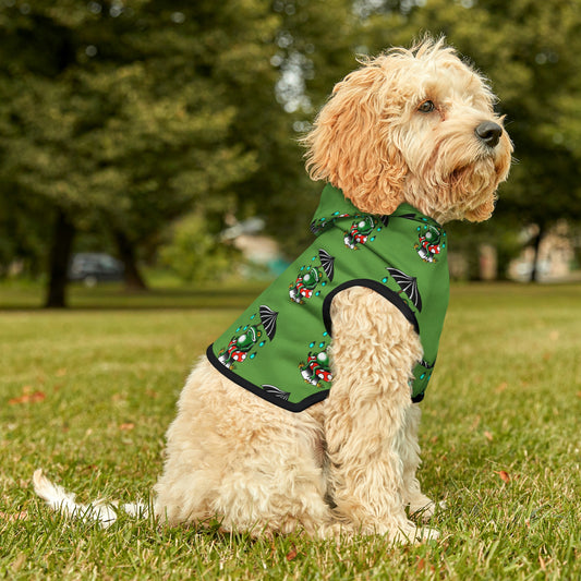 Rainy Day Frog Green Dog Hoodie