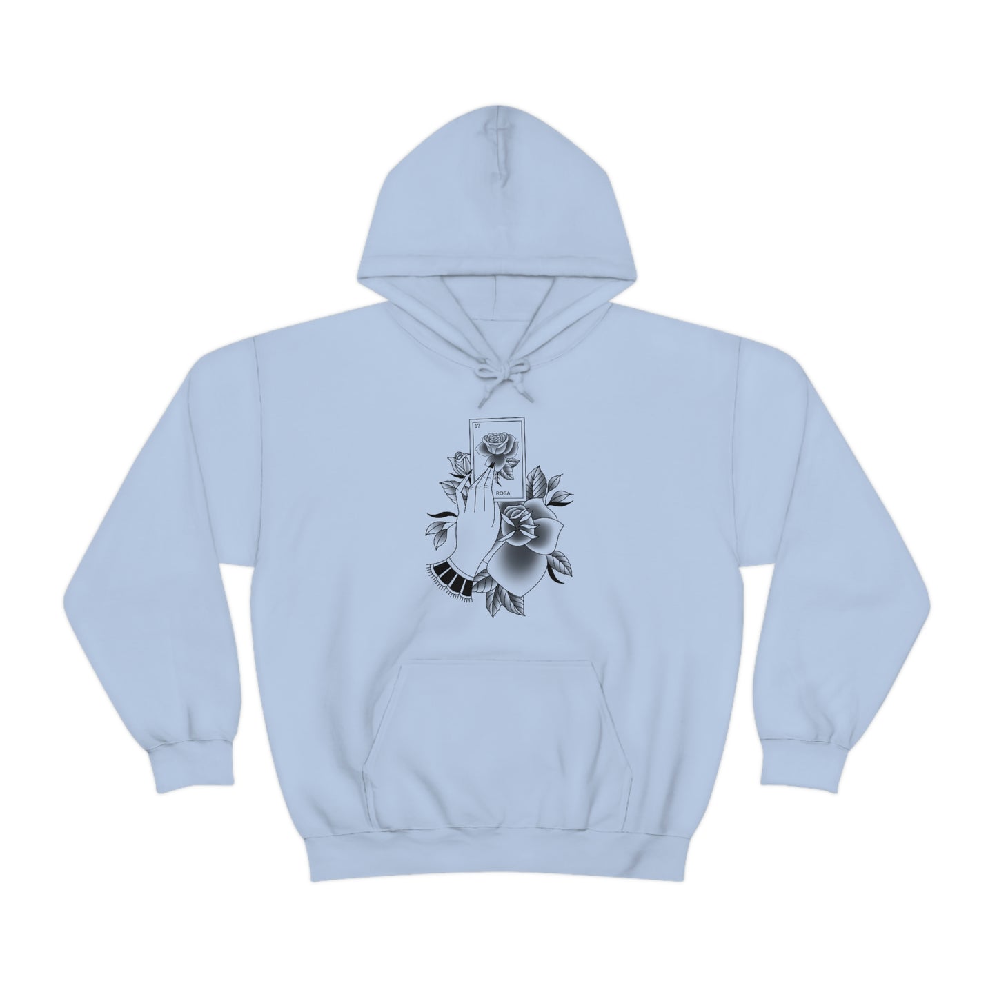 Rosa Card Black Shaded Unisex Heavy Blend™ Hooded Sweatshirt