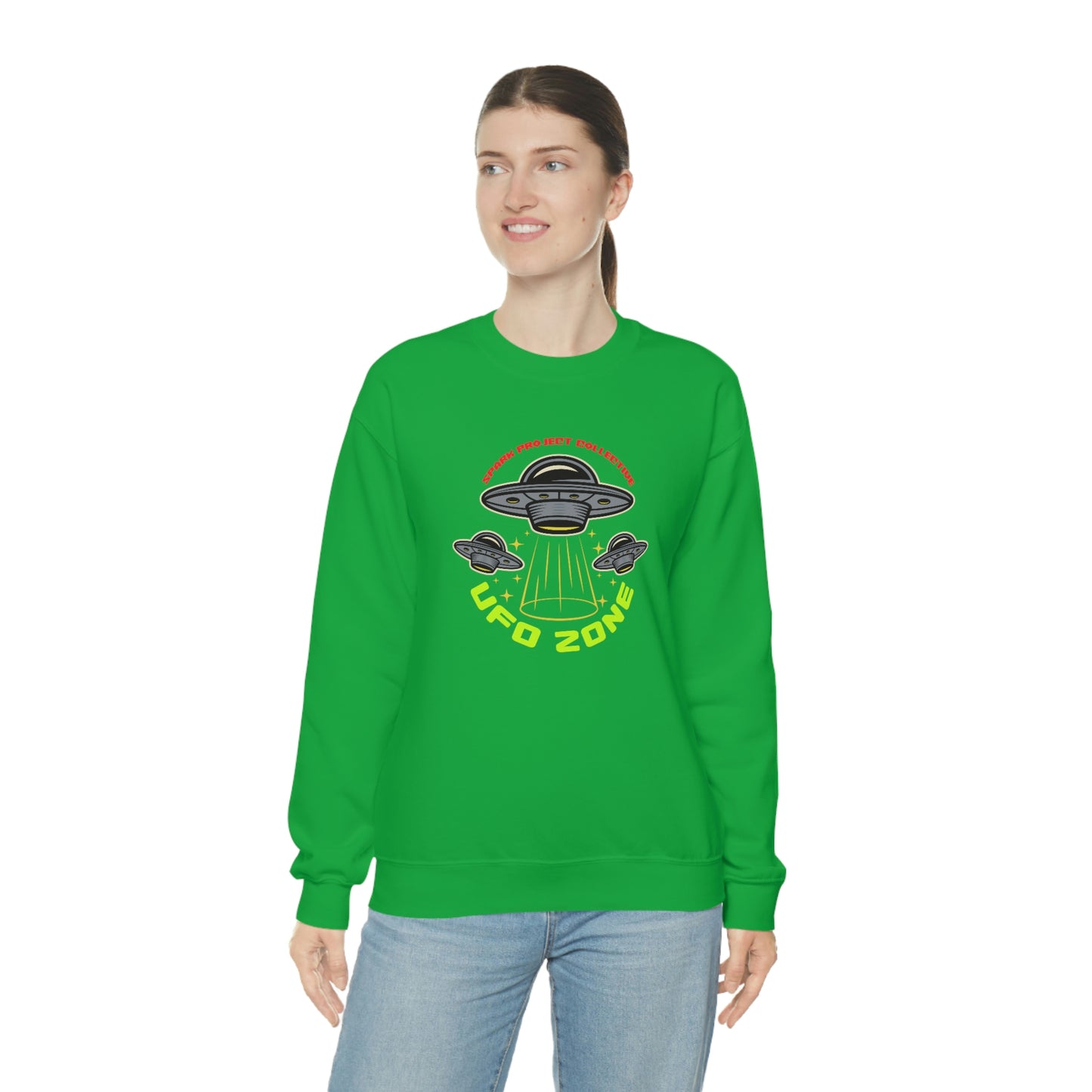 UFO Zone Dark unisex heavy blend crewneck sweatshirt