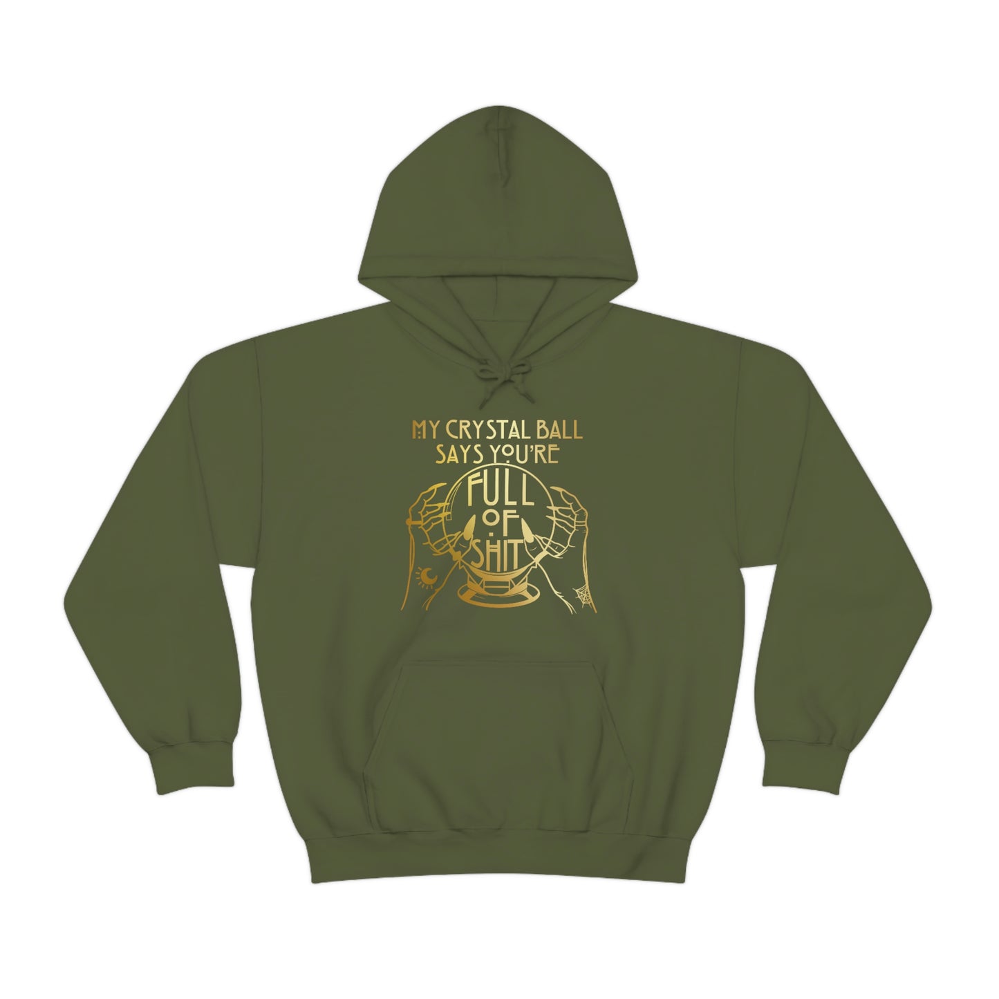 My Crystal Ball Gold Font Unisex Heavy Blend™ Hooded Sweatshirt