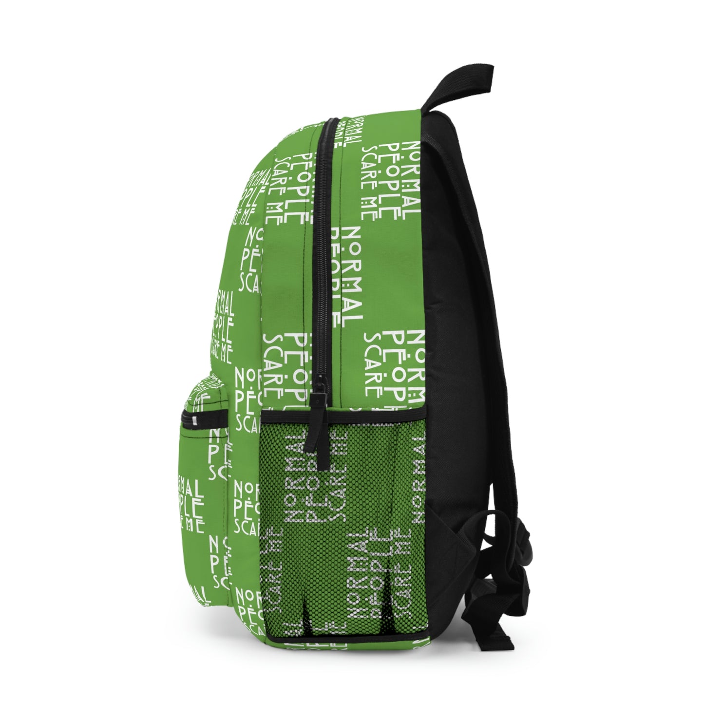 Light Green Checkered Normal people Backpack