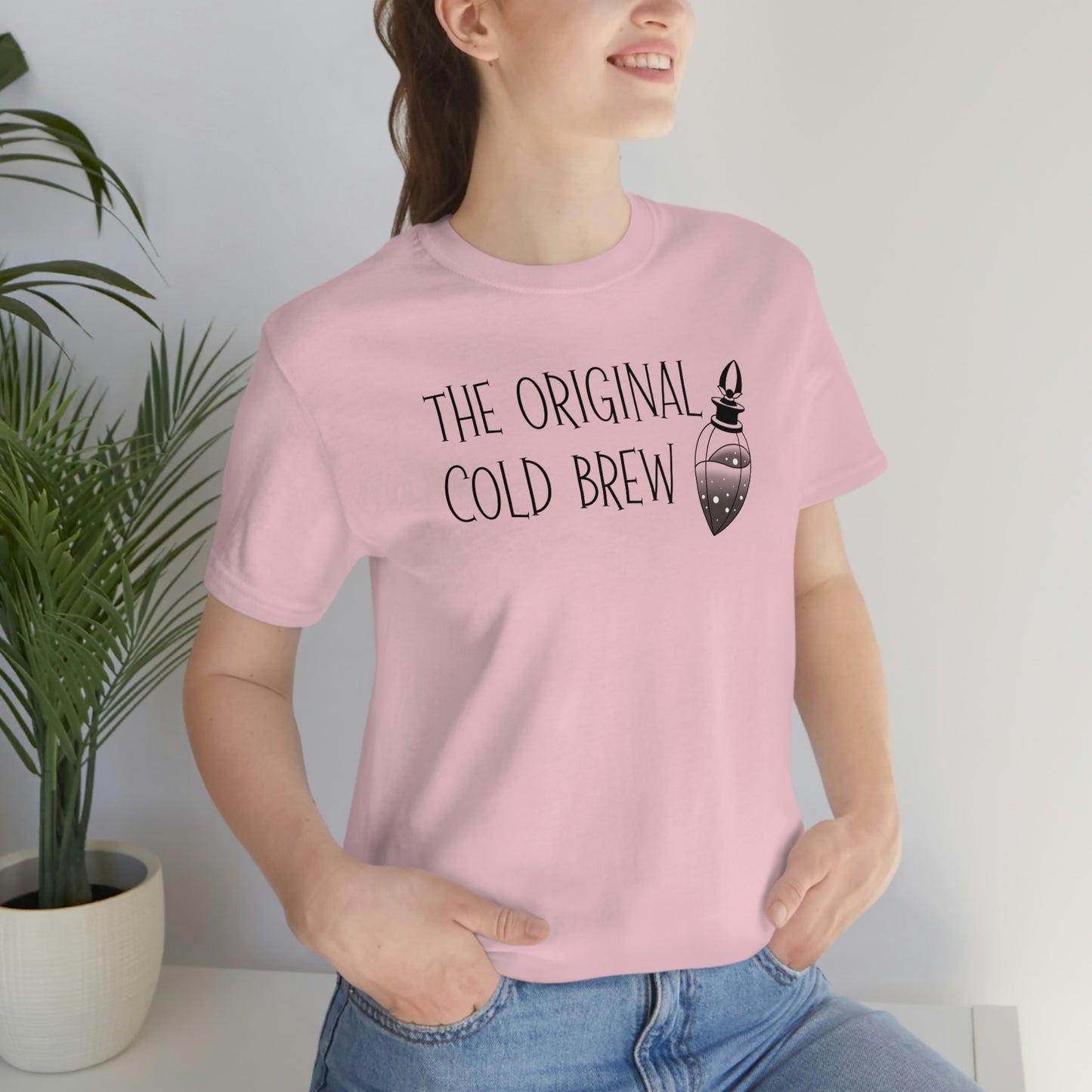 The Original Cold Brew Black Font Unisex Jersey Short Sleeve Tee