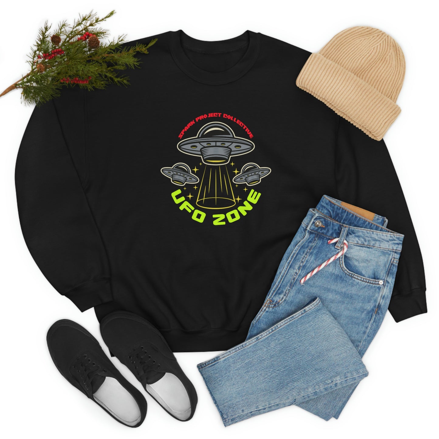 UFO Zone Dark unisex heavy blend crewneck sweatshirt