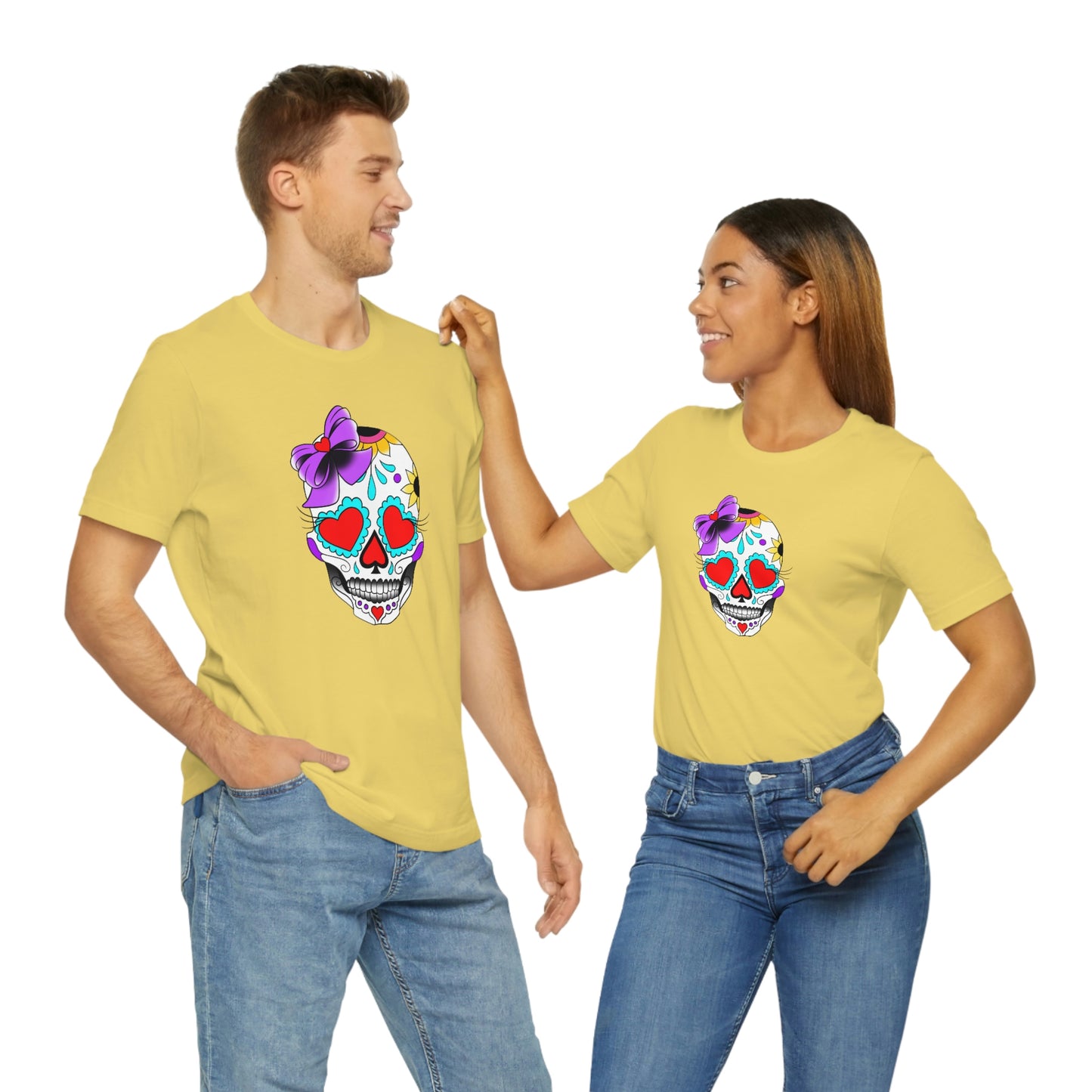 Lady Day of the Dead Unisex Jersey Short Sleeve Tee