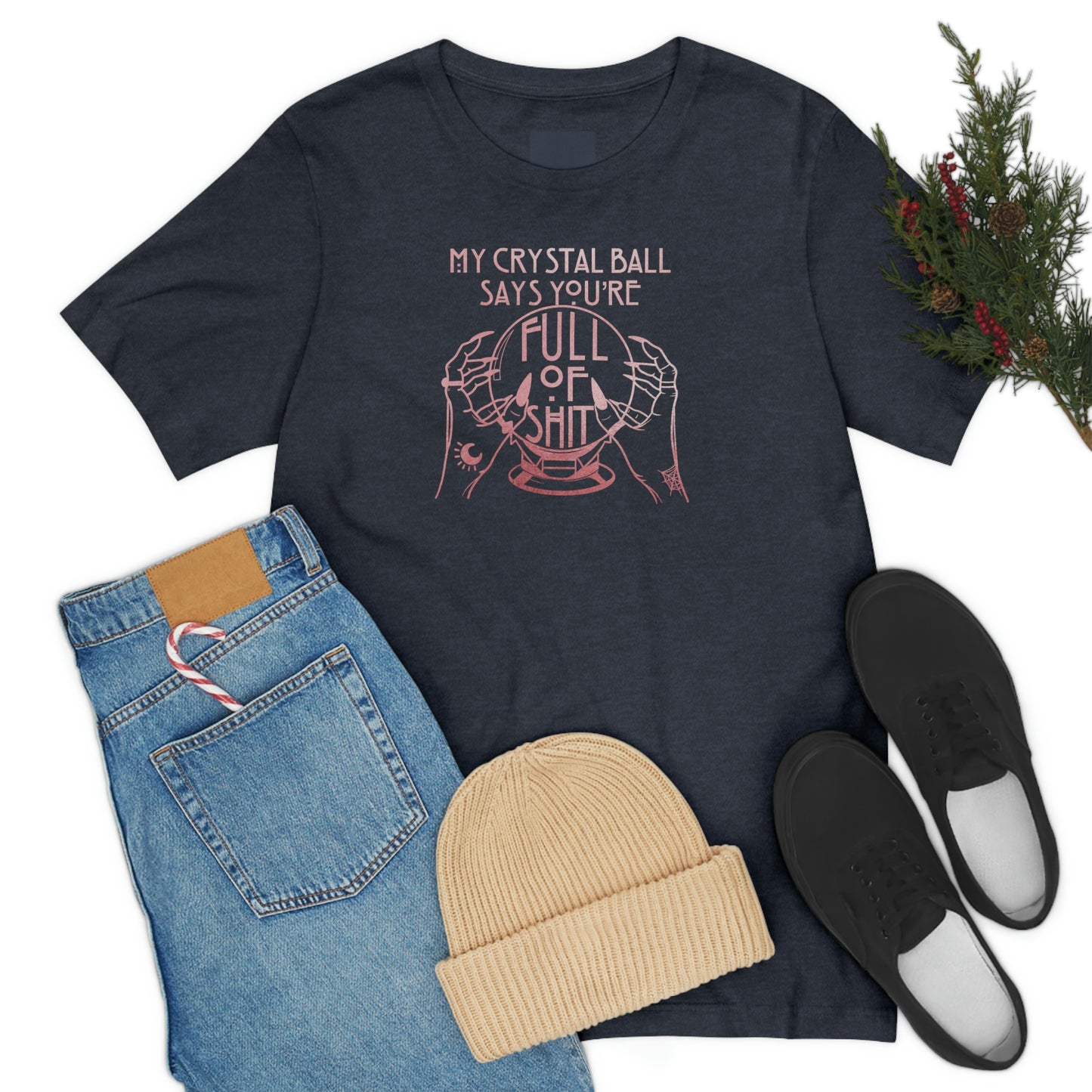 My Crystal Ball Pink Font Unisex Jersey Short Sleeve Tee