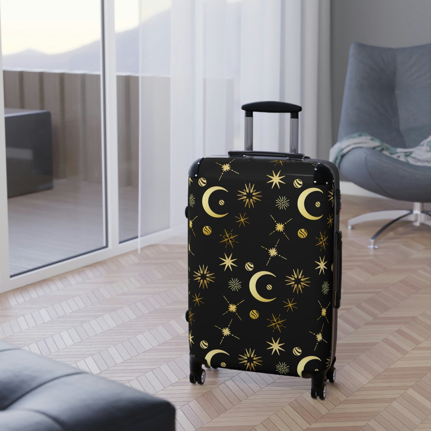 Moon and Stars Suitcases