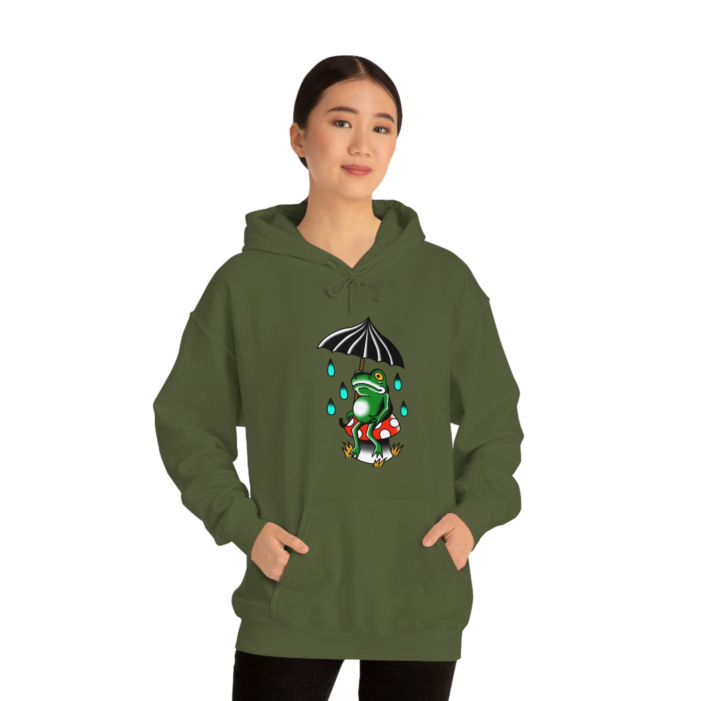 Rainy Day Frog Unisex Heavy Blend™ Hooded Sweatshirt