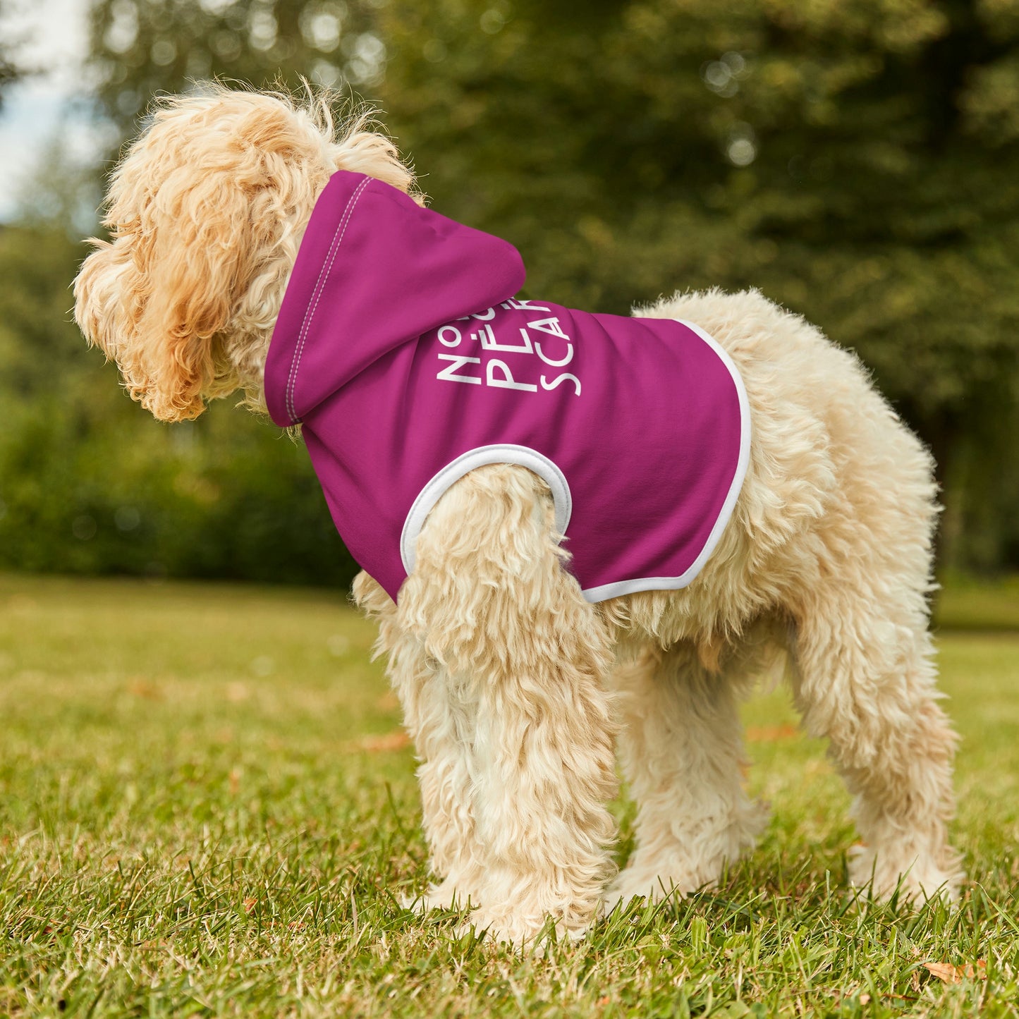 Normal People Scare Me Pink Dog Hoodie