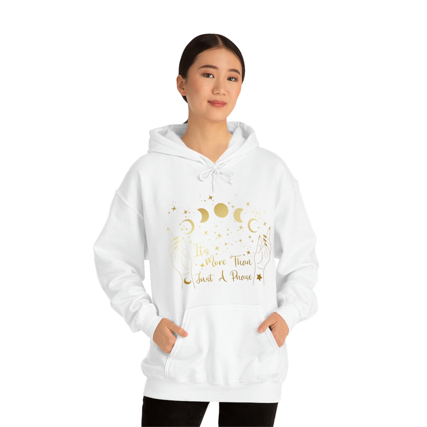 It's Not Just A Phase Gold Font Unisex Heavy Blend™ Hooded Sweatshirt