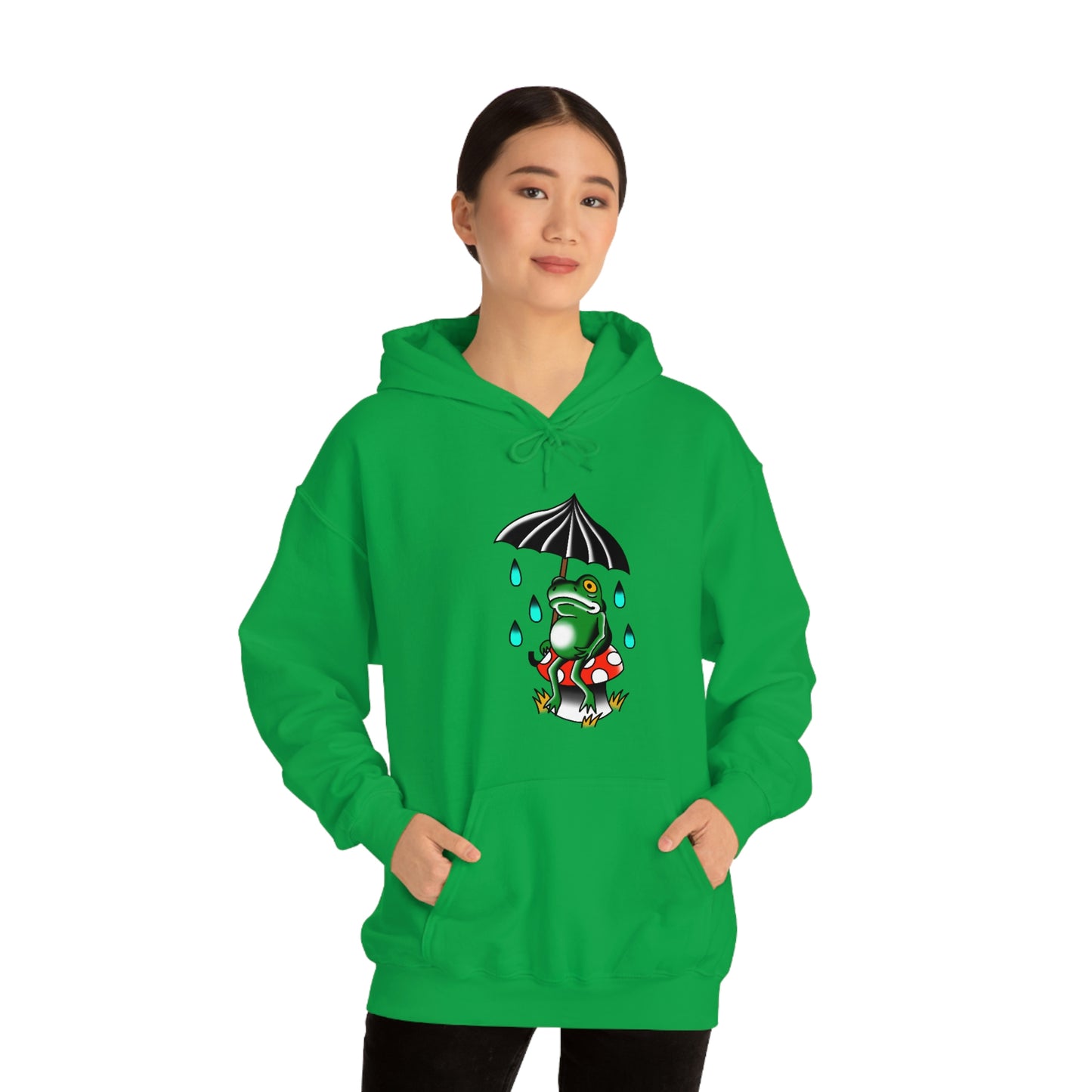 Rainy Day Frog Unisex Heavy Blend™ Hooded Sweatshirt