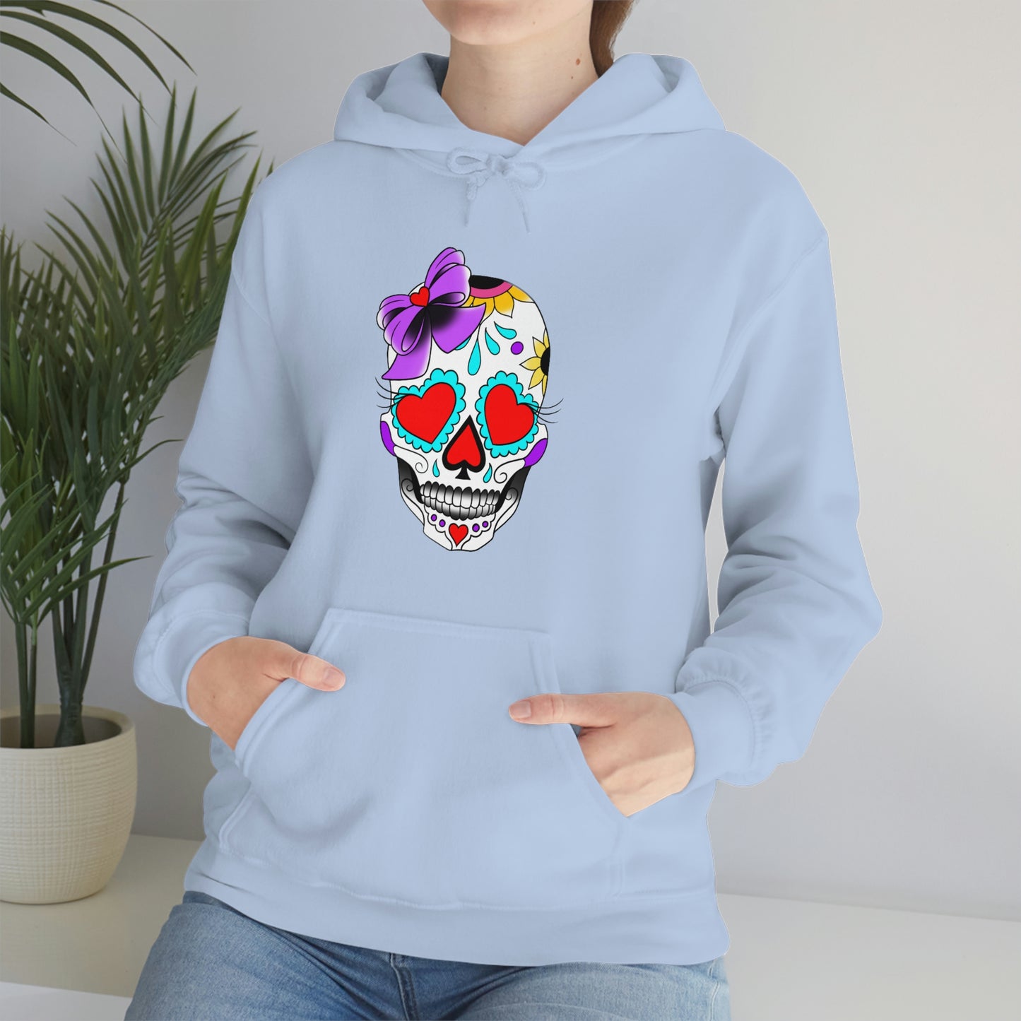 Lady Day of the Dead Unisex Heavy Blend™ Hooded Sweatshirt