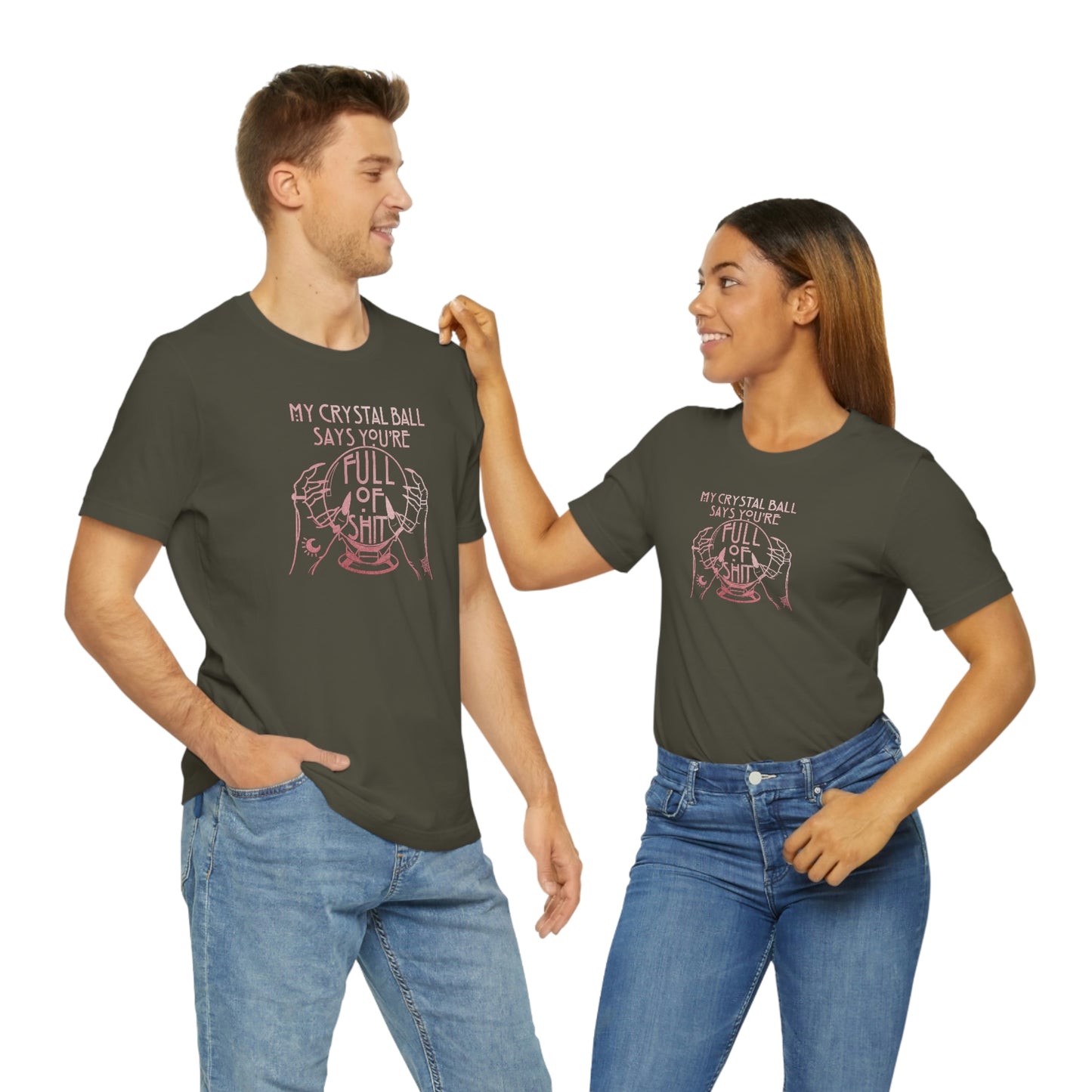 My Crystal Ball Pink Font Unisex Jersey Short Sleeve Tee