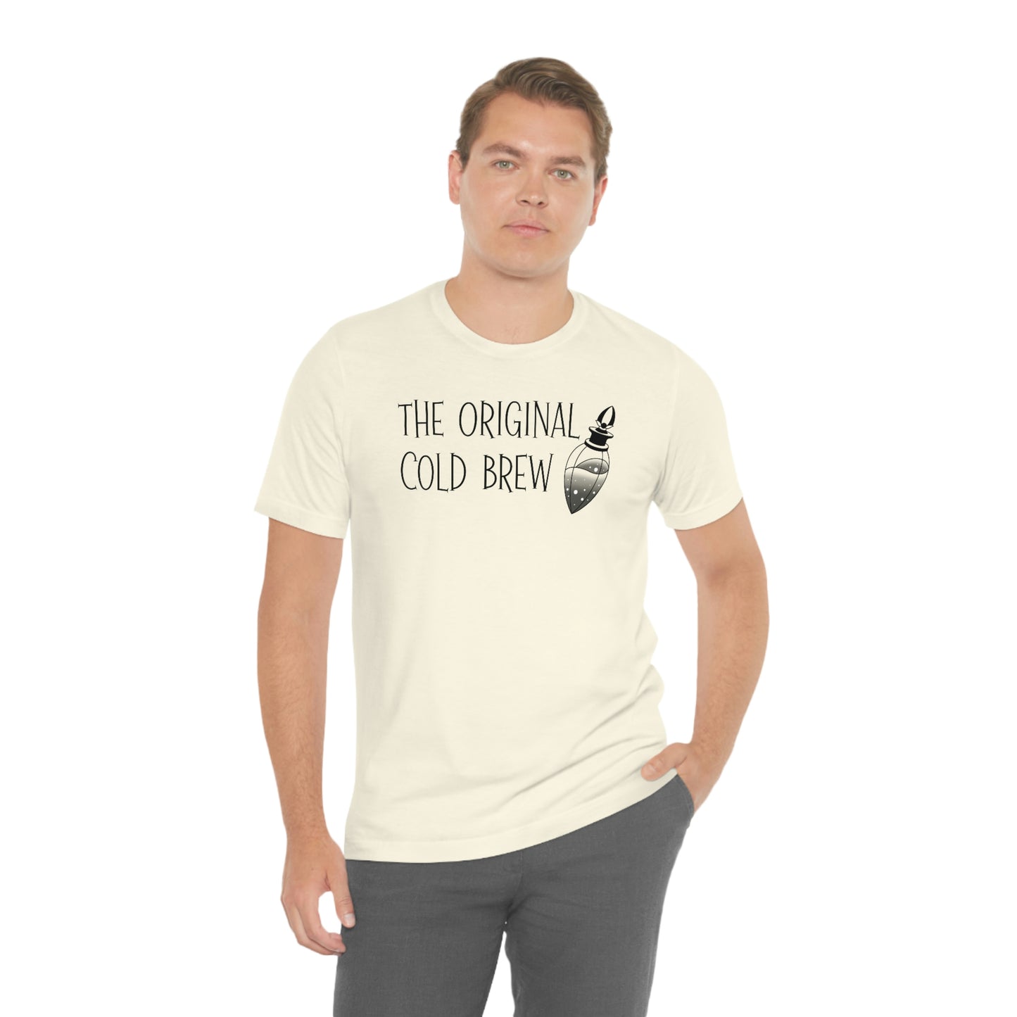 The Original Cold Brew Black Font Unisex Jersey Short Sleeve Tee