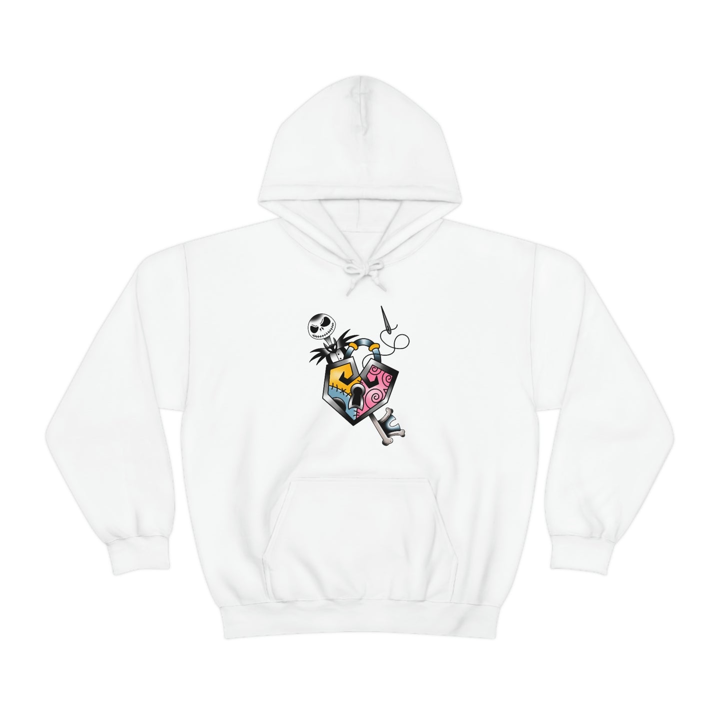 Jack and Sally Lock and Key Unisex Heavy Blend™ Hooded Sweatshirt