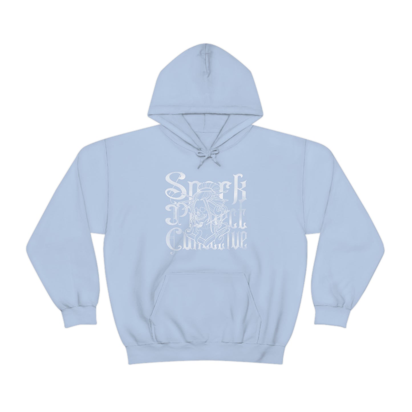 Japanese Spark White Font Unisex Heavy Blend™ Hooded Sweatshirt