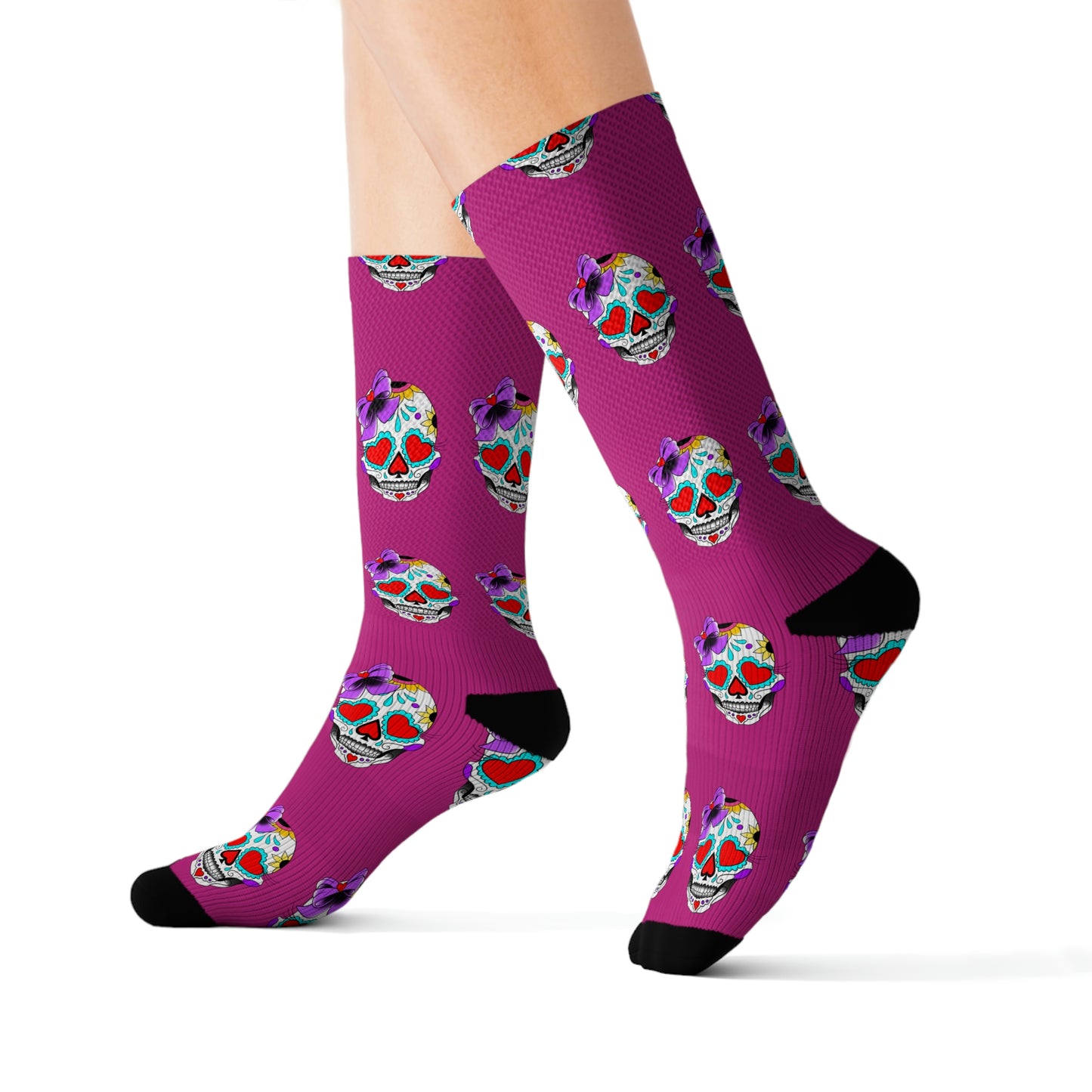 Lady Day of the Dead Sublimation Socks