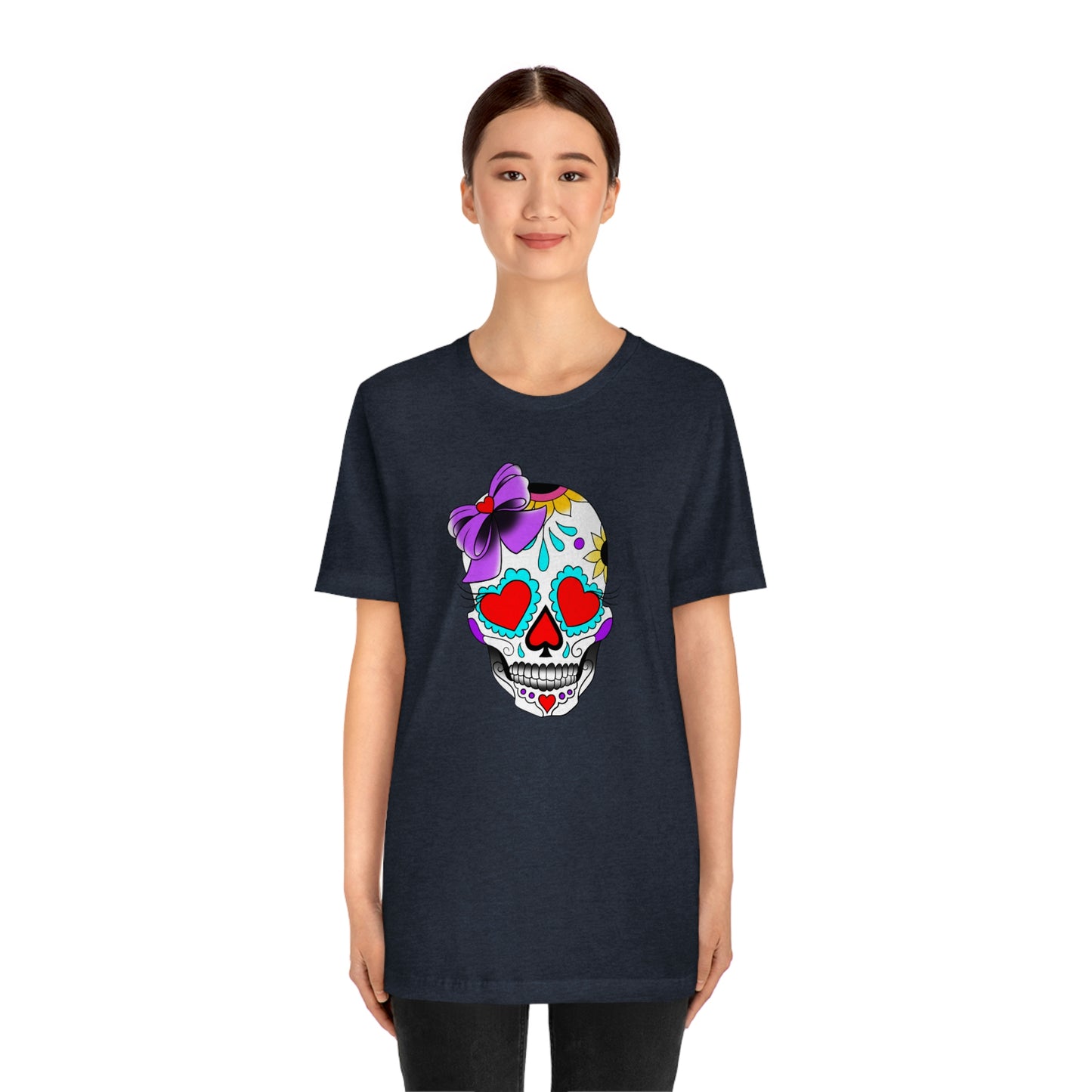 Lady Day of the Dead Unisex Jersey Short Sleeve Tee