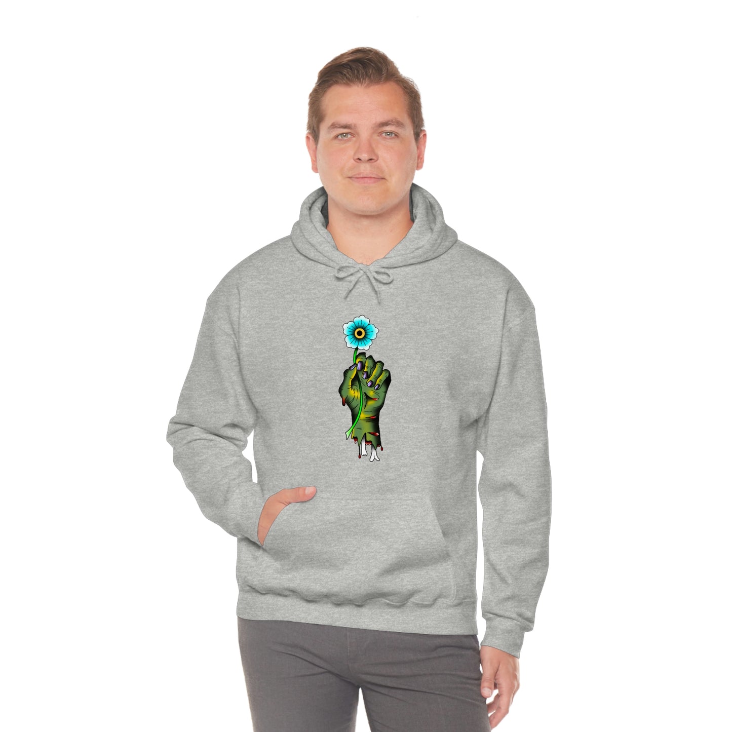 Zombie Flower Unisex Heavy Blend™ Hooded Sweatshirt