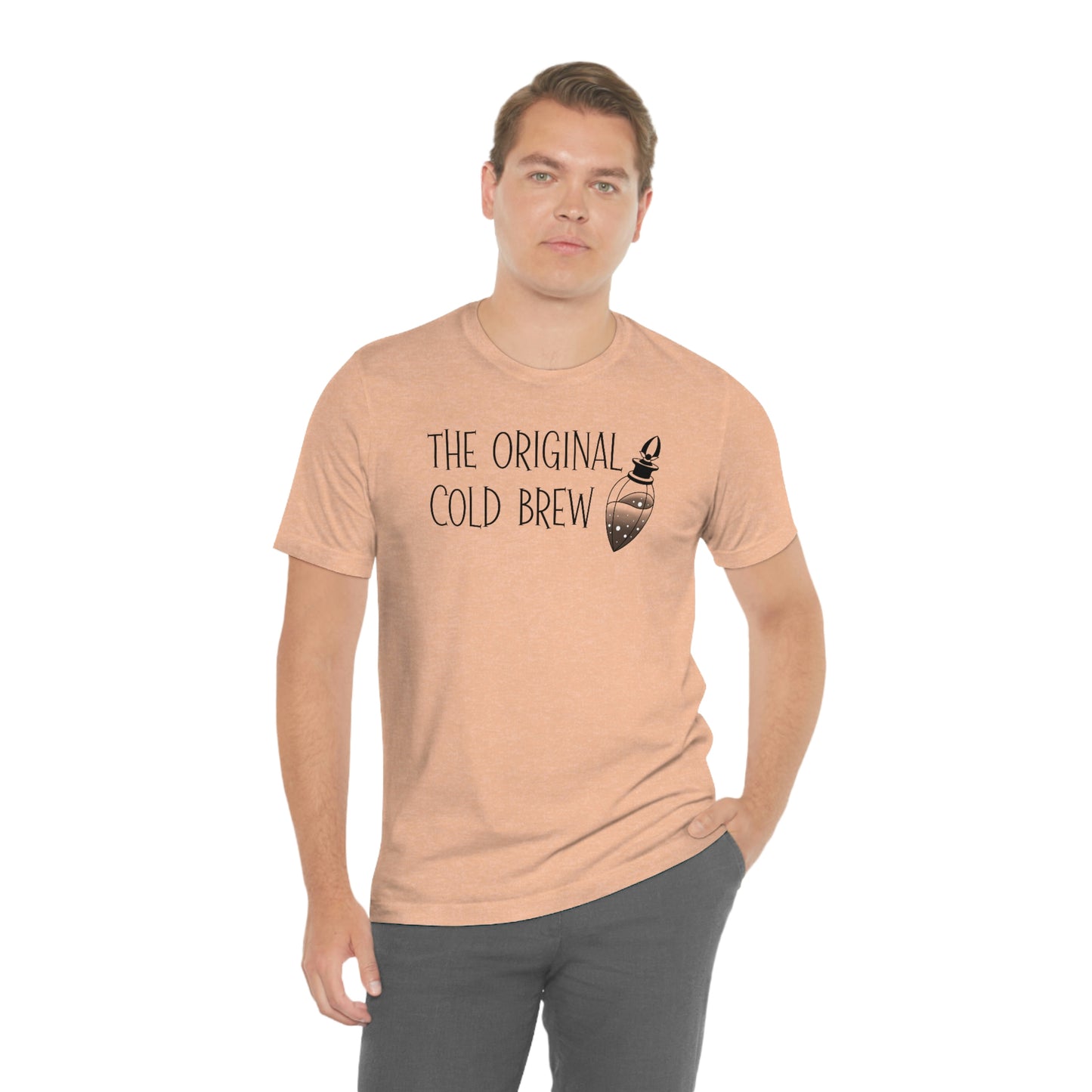 The Original Cold Brew Black Font Unisex Jersey Short Sleeve Tee