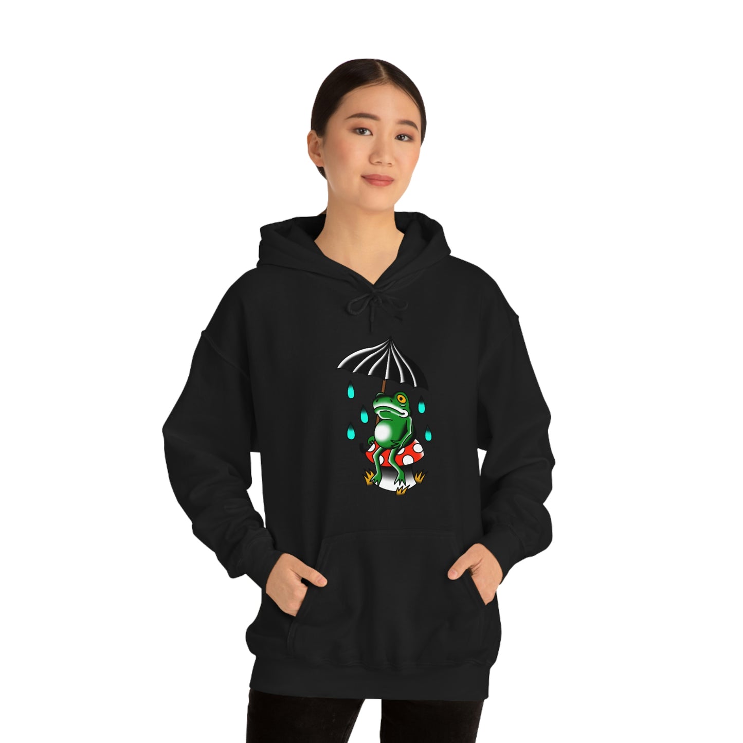 Rainy Day Frog Unisex Heavy Blend™ Hooded Sweatshirt