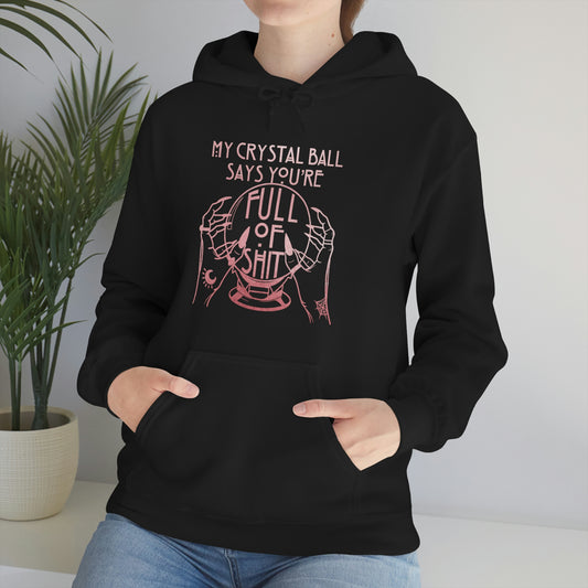 My Crystal Ball Pink Font Unisex Heavy Blend™ Hooded Sweatshirt