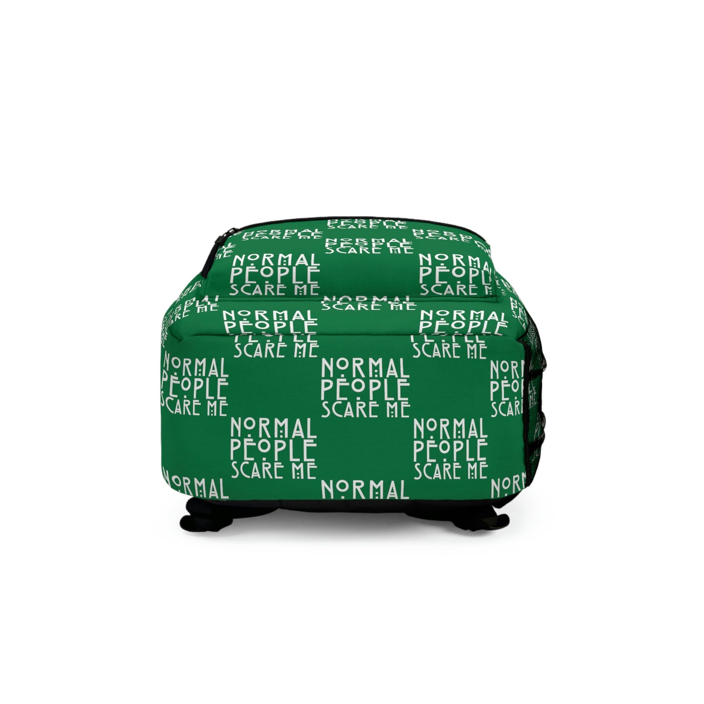 Dark Green Checkered Normal people Backpack