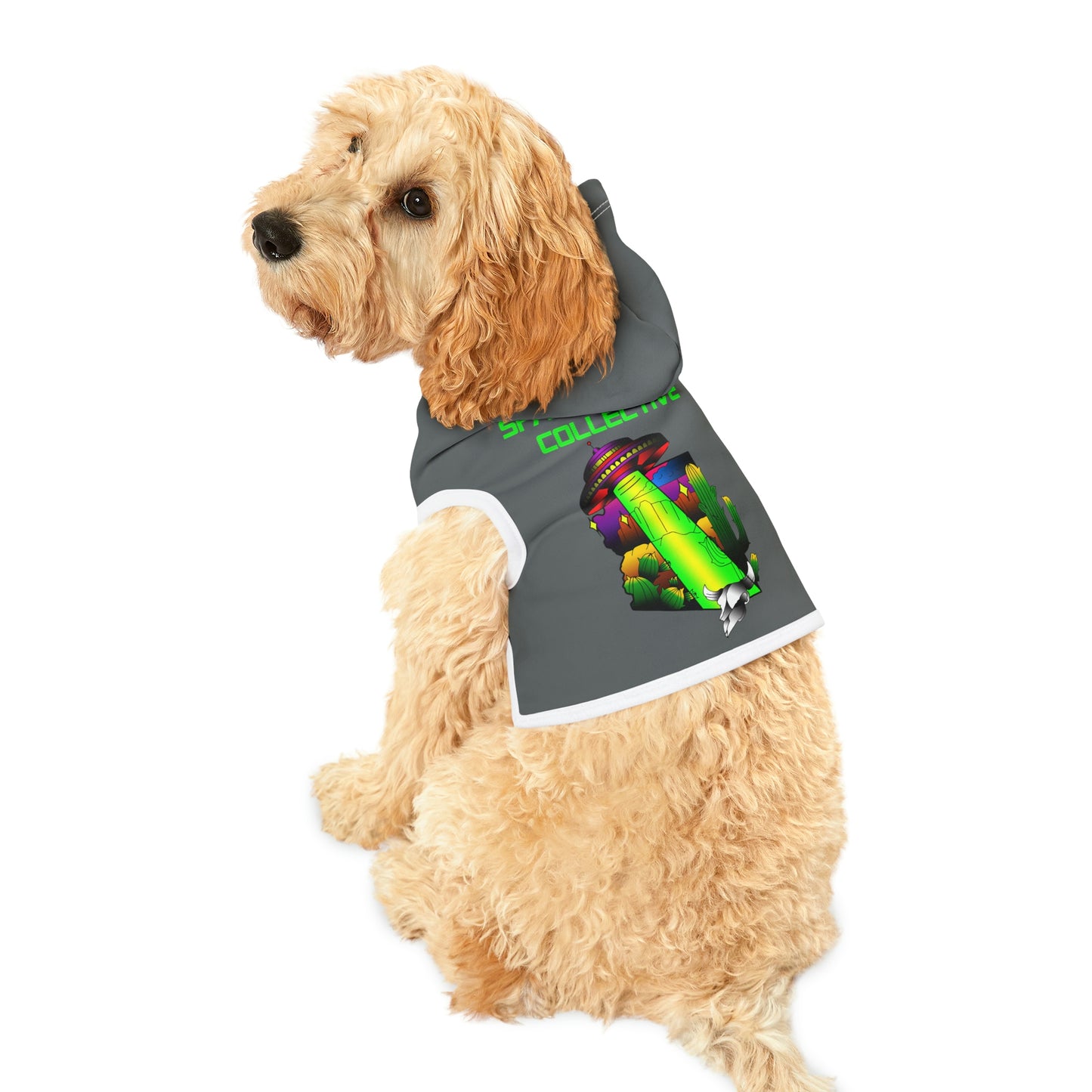 UFO Spark Dk Grey Dog Hoodie