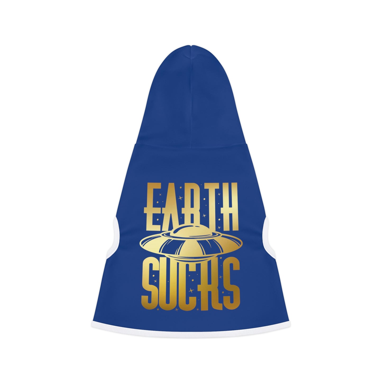 Earth Sucks Blue Dog Hoodie