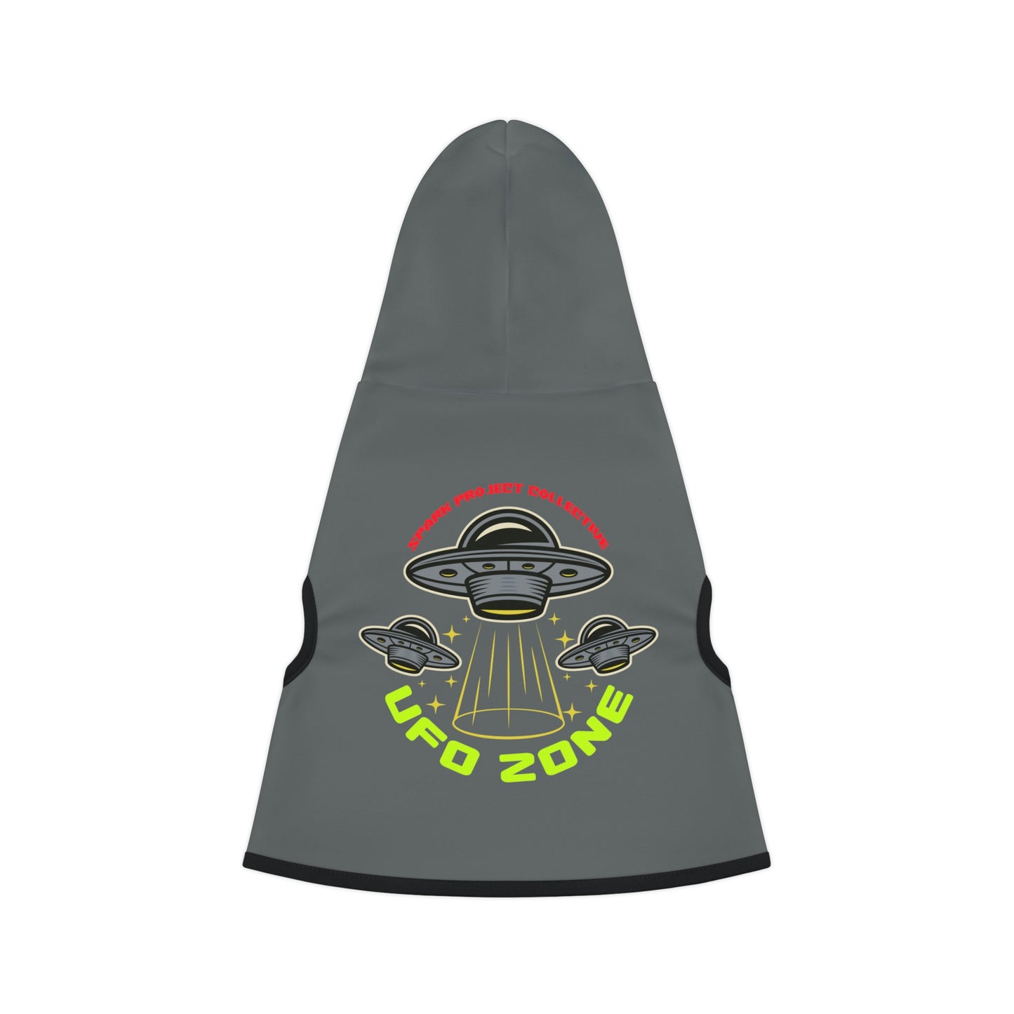 UFO Zone Dk Grey Dog Hoodie