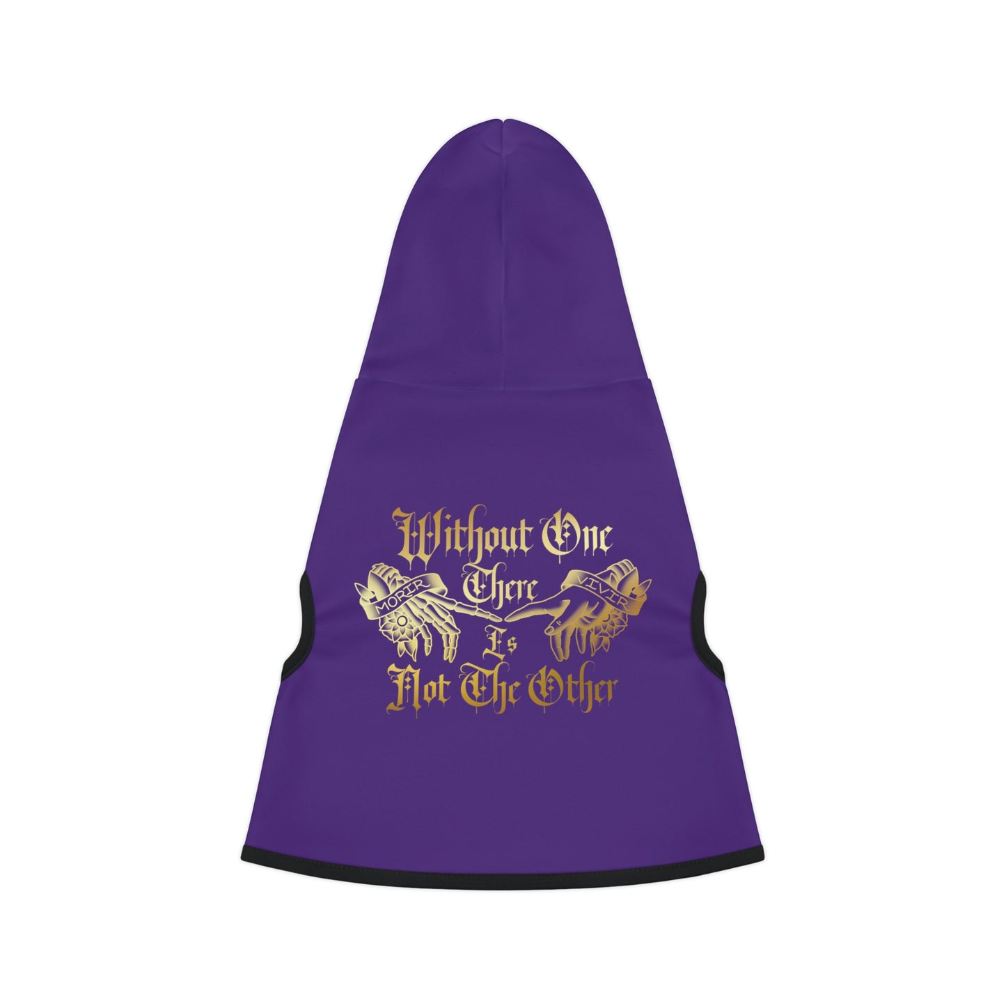 Without One There Is Not The Other Dark Purple Dog Hoodie