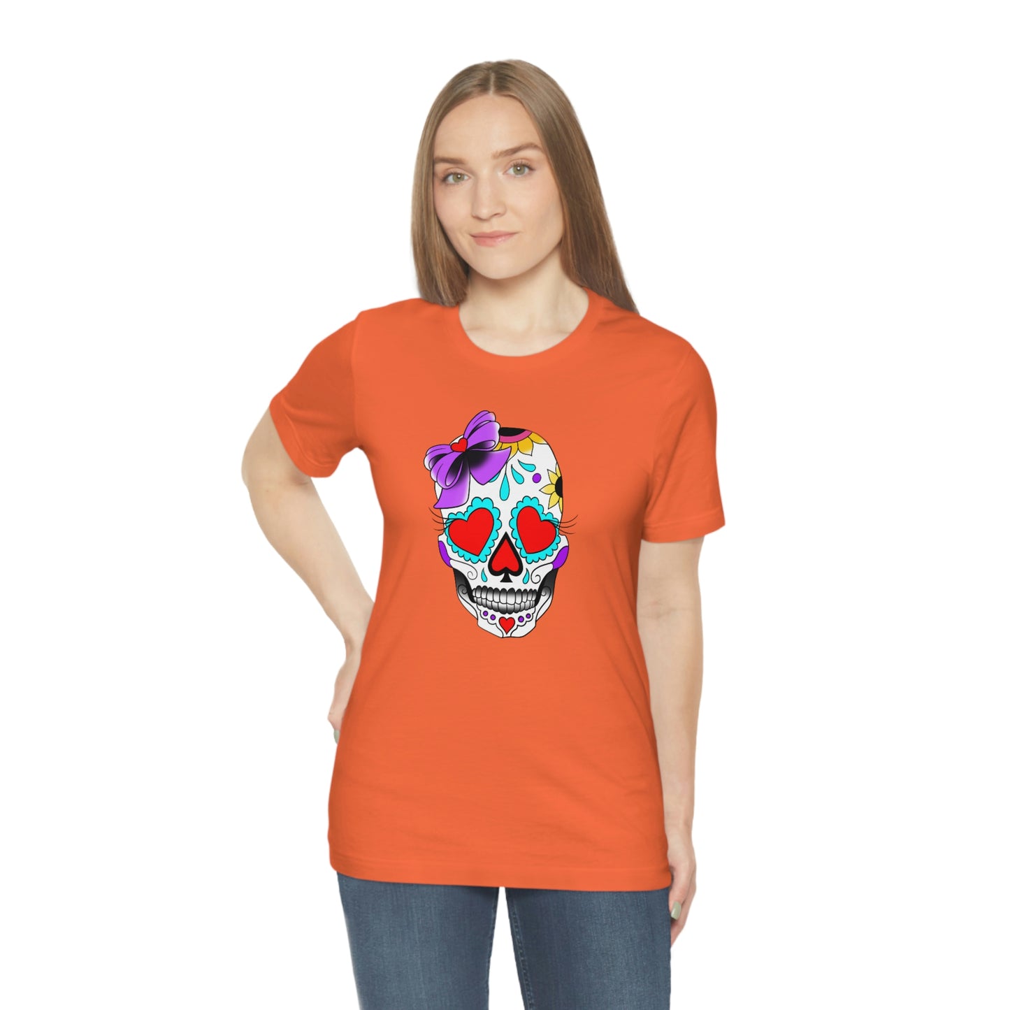 Lady Day of the Dead Unisex Jersey Short Sleeve Tee