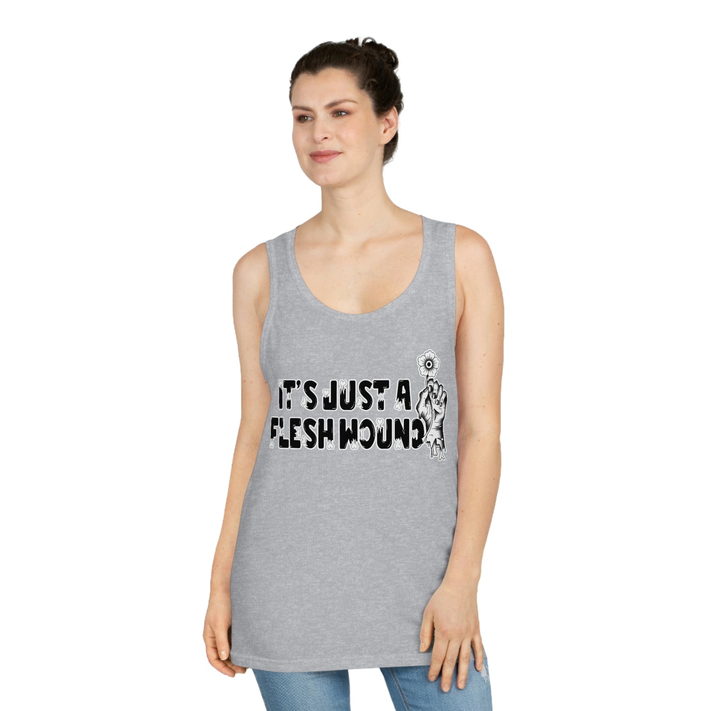 Just a Flesh Wound Unisex Softstyle™ Tank Top