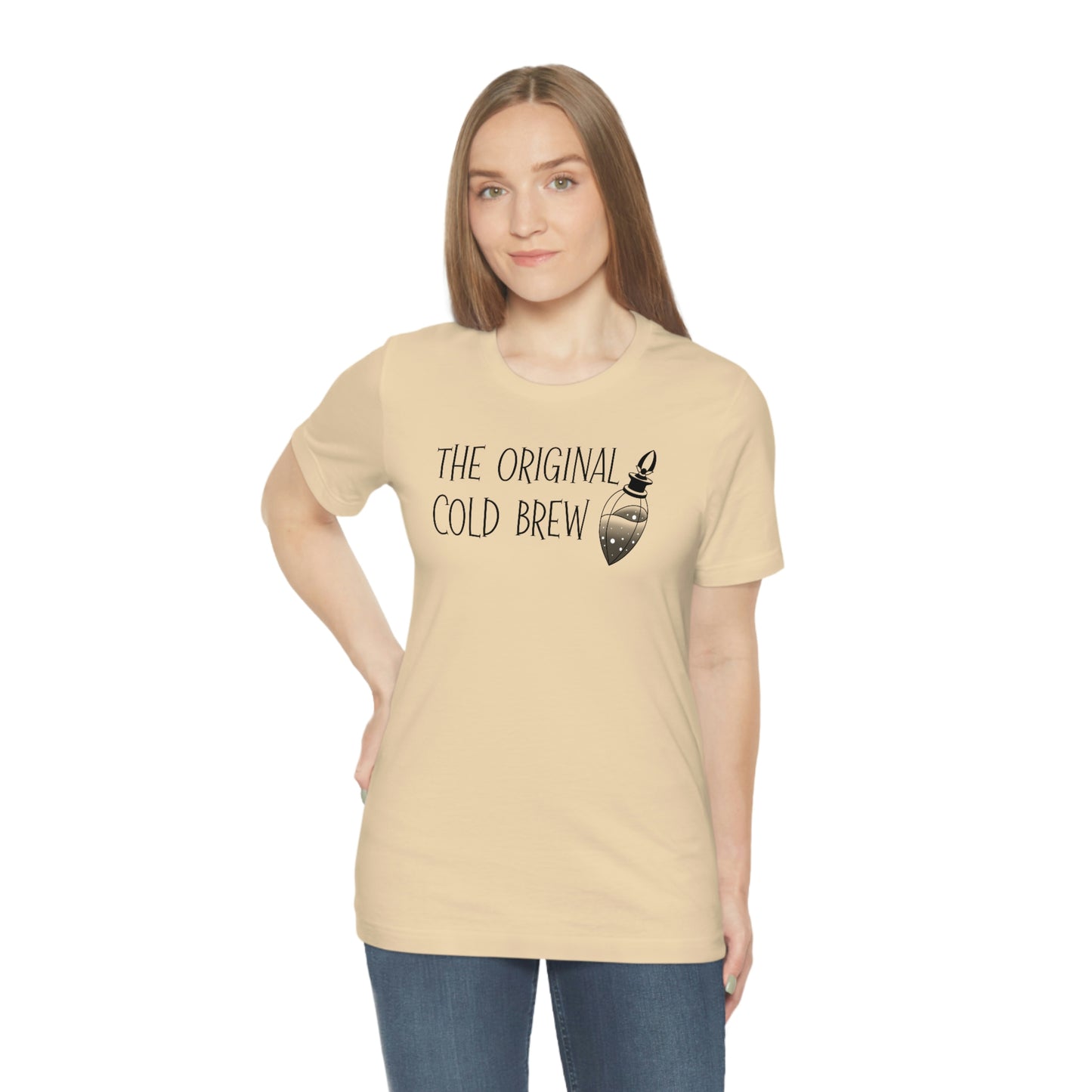 The Original Cold Brew Black Font Unisex Jersey Short Sleeve Tee