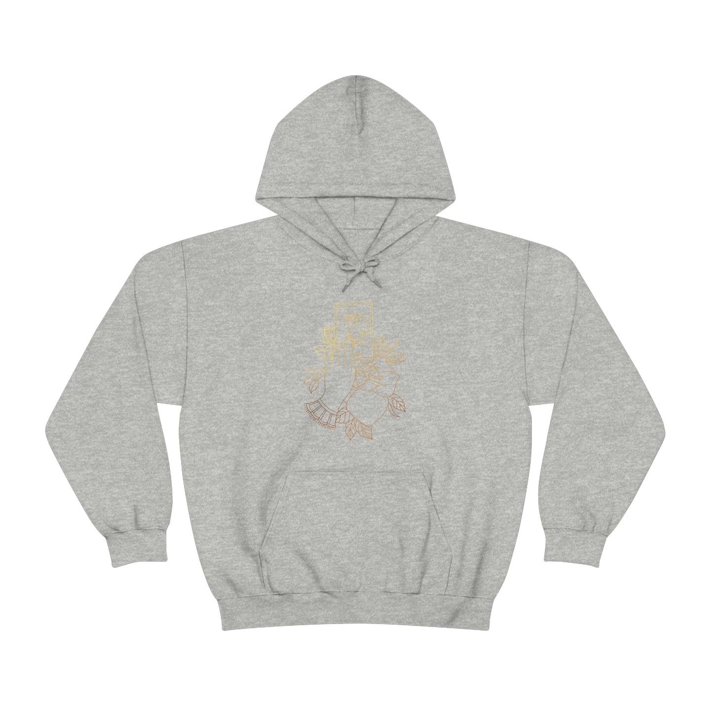 Rosa Card Gold Lines Unisex Heavy Blend™ Hooded Sweatshirt