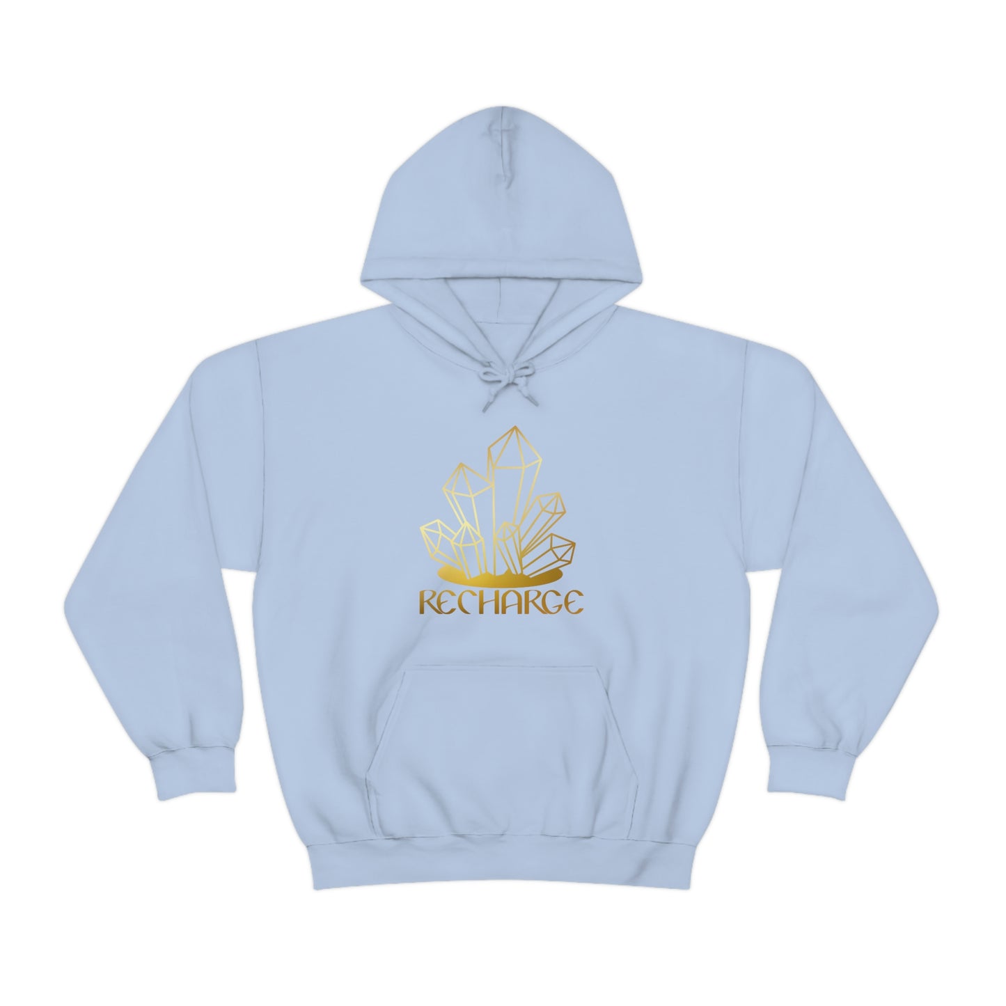 Recharge Gold Font Unisex Heavy Blend™ Hooded Sweatshirt