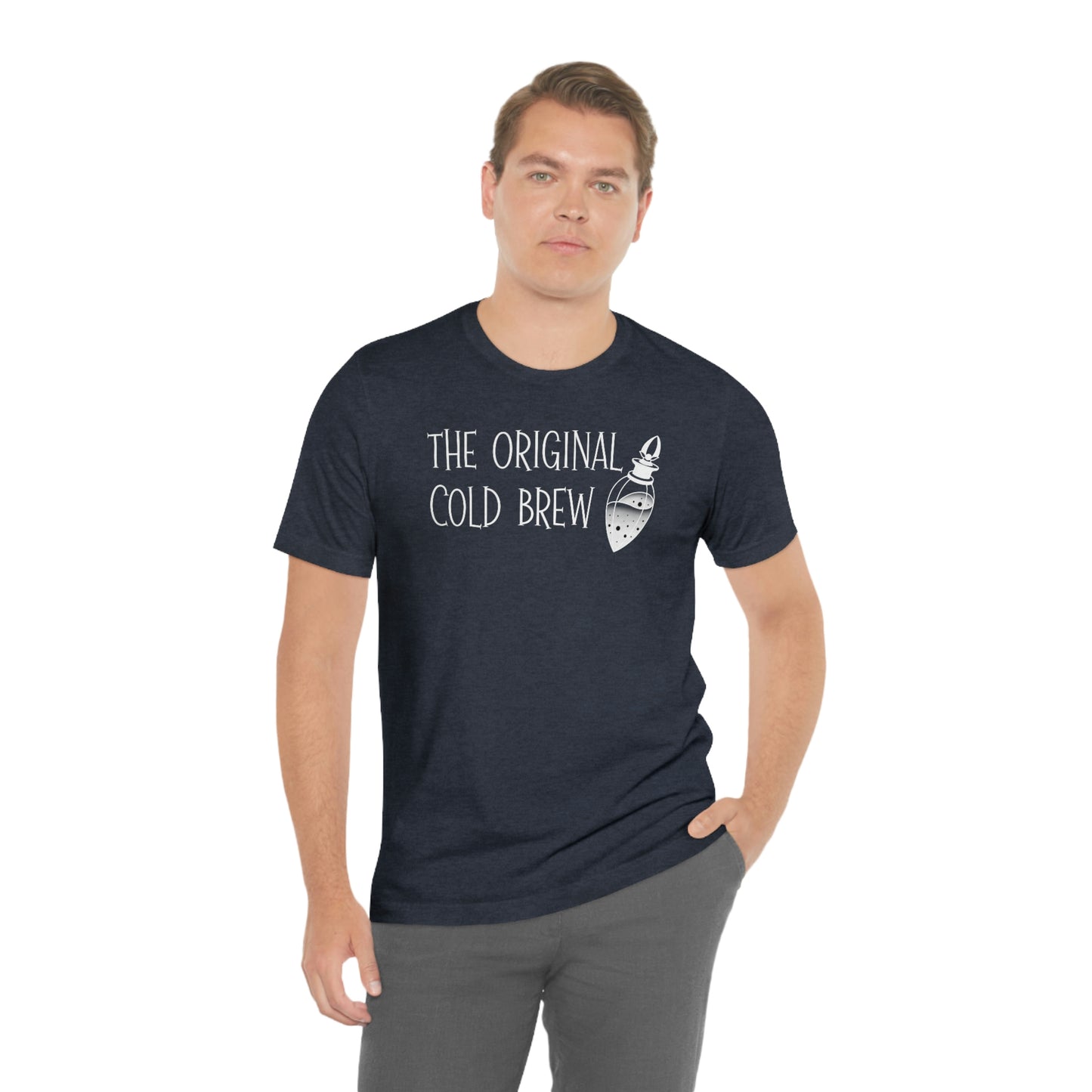 The Original Cold Brew White Font Unisex Jersey Short Sleeve Tee