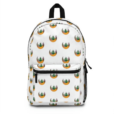 White Green Crystal Moon Backpack