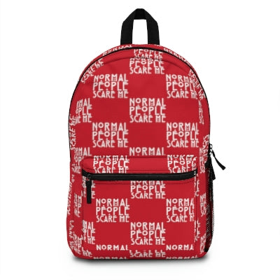 Red Checkered Normal people Backpack