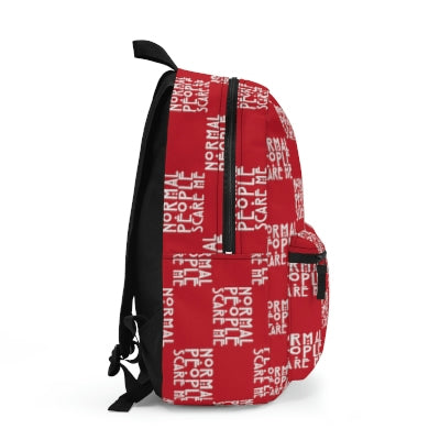 Red Checkered Normal people Backpack