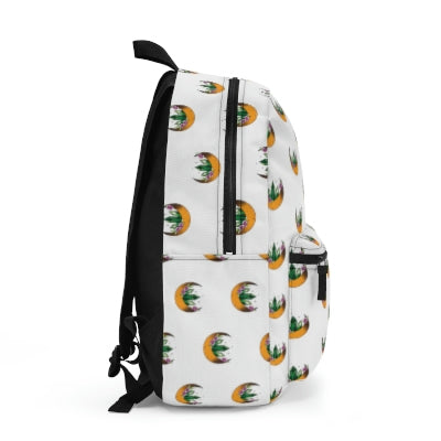 White Green Crystal Moon Backpack