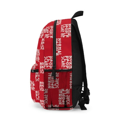 Red Checkered Normal people Backpack