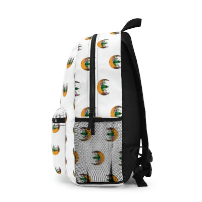 White Green Crystal Moon Backpack