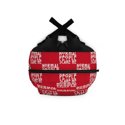 Red Checkered Normal people Backpack